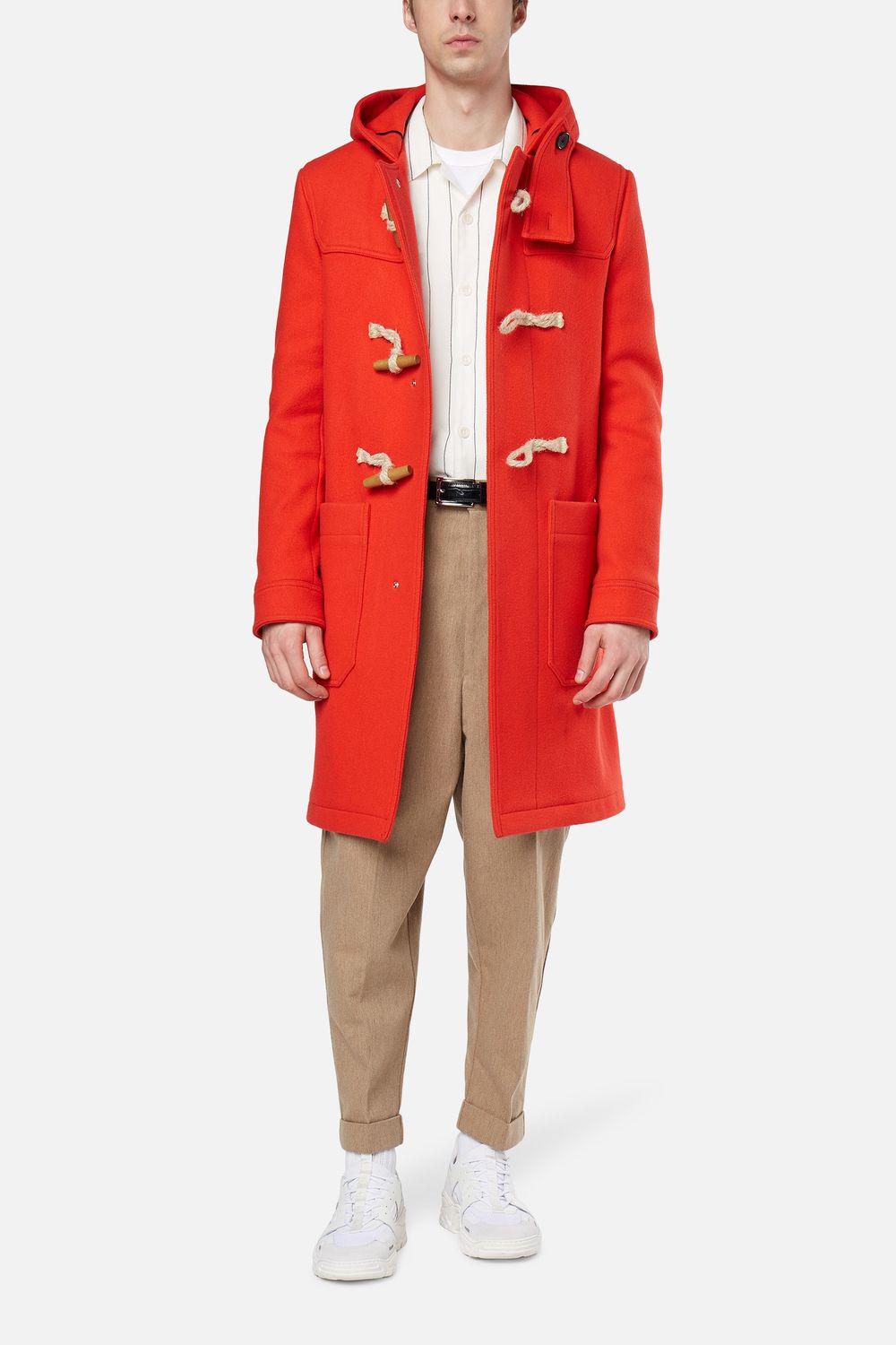 coat for men red