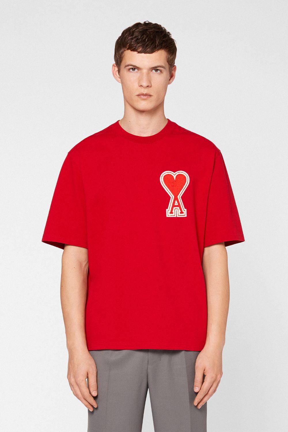 AMI De Coeur T-shirt in Red for Men - Lyst