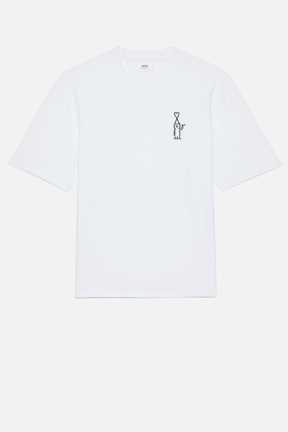 AMI Cotton Jean Jullien X Ami T-shirt in White | Lyst