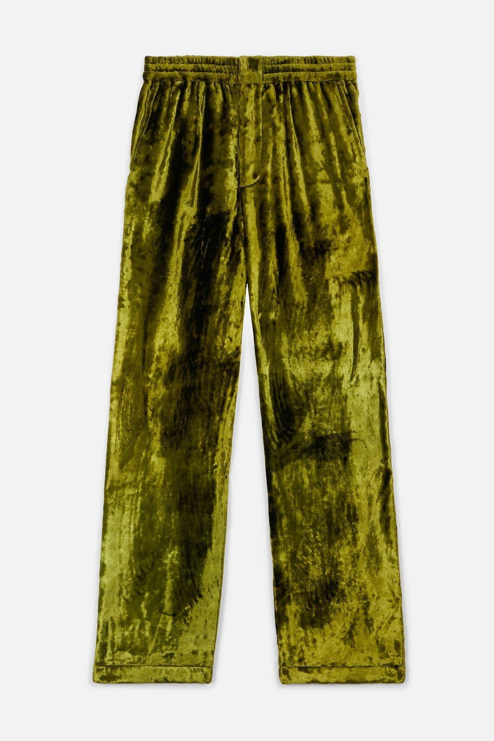 AMI Women's Velvet Pants in Green - Lyst