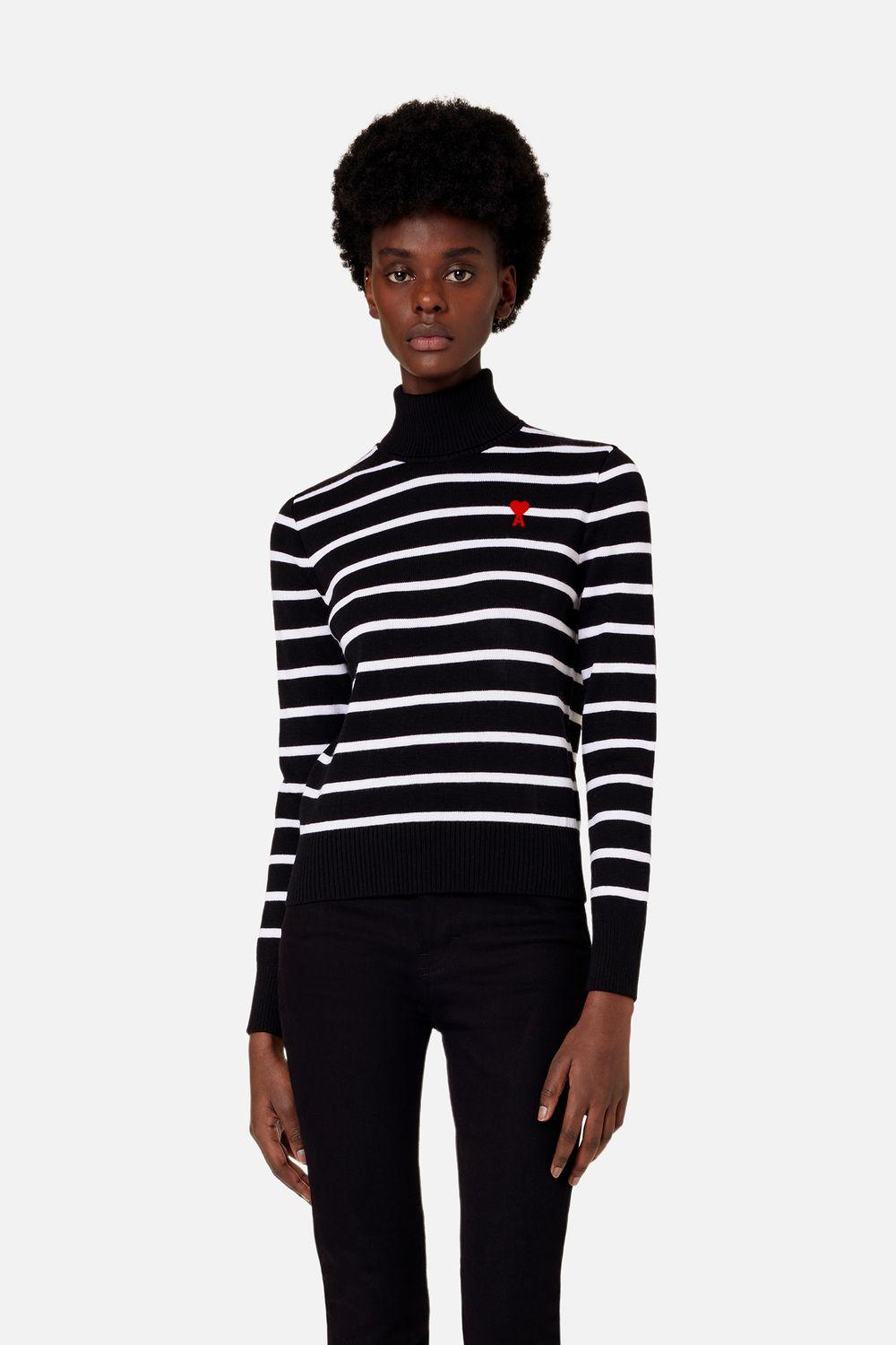 Black Ami De Coeur Striped Sweater