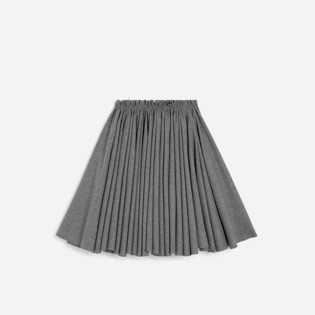 スカート AMI PARIS PLEATED SKIRT ブラック ウールツイル ショート プリーツスカート ブラック