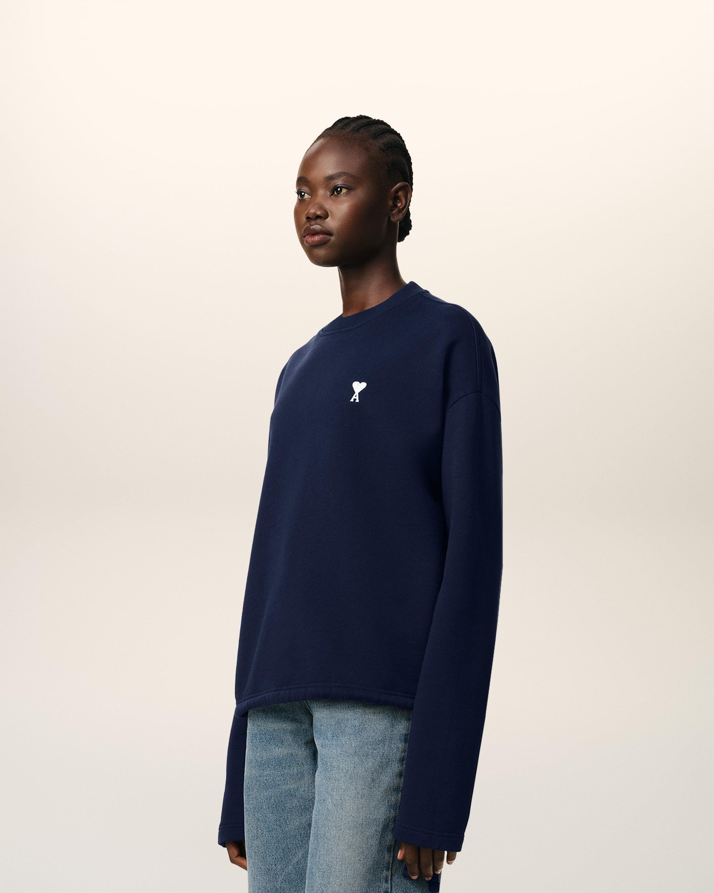 ★AMI PARIS★Blue Cotton Ami de coeur Sweatshirt★ Ami Paris Cotton Ami De Coeur Sweatshirt in Blue | Lyst
