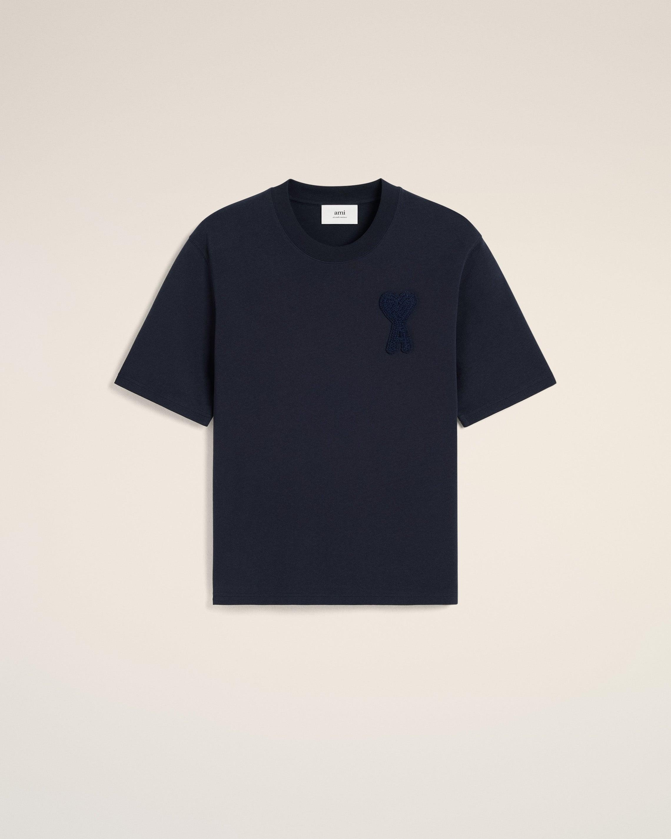 amiTシャツ Natural White Button-Down Ami De Coeur Shirt | AMI PARIS