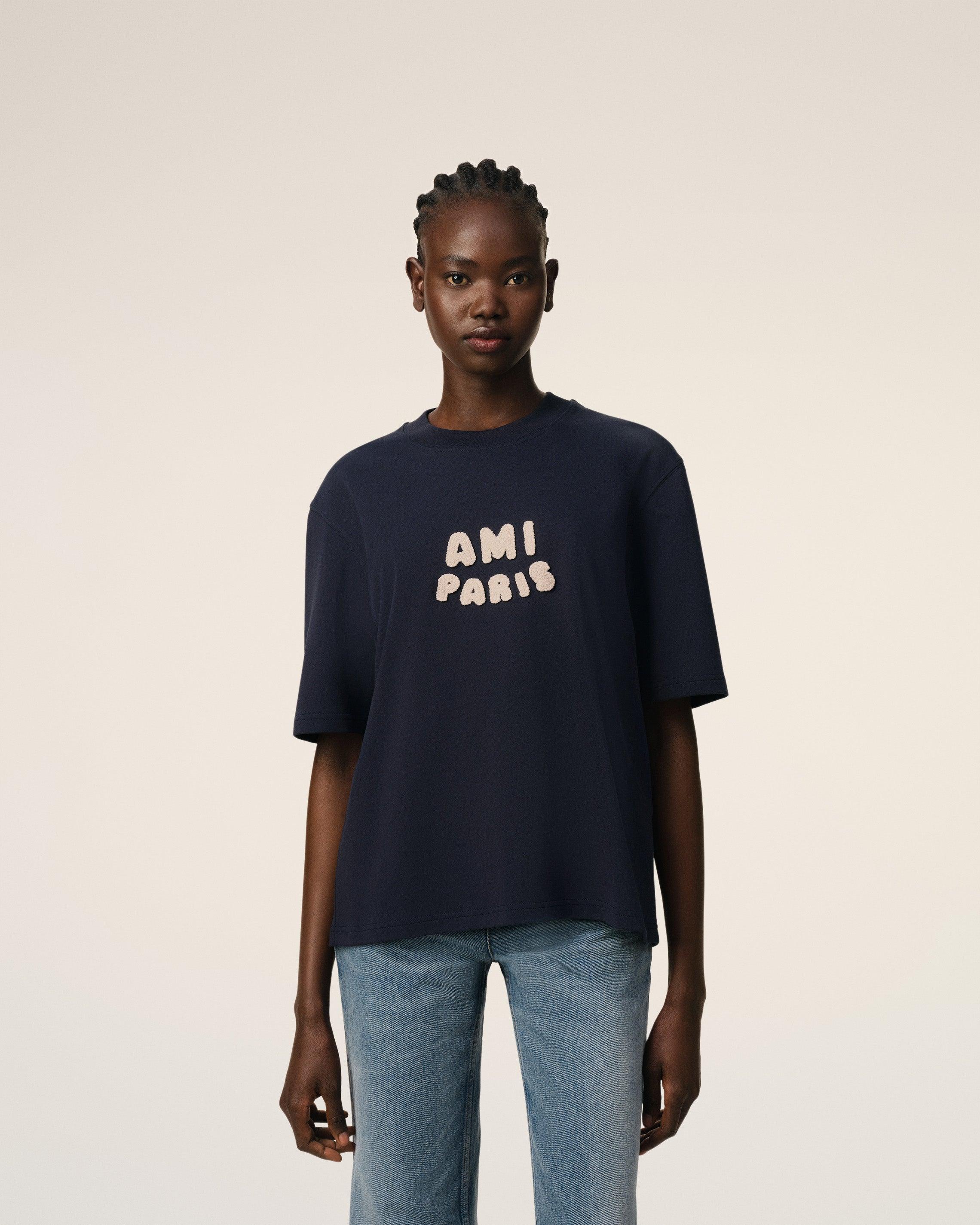 トップス ami Ami Paris Cotton Patch T-Shirt in Blue | Lyst