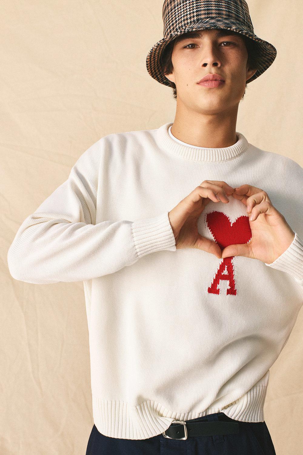 ami de coeur oversize crewneck sweater