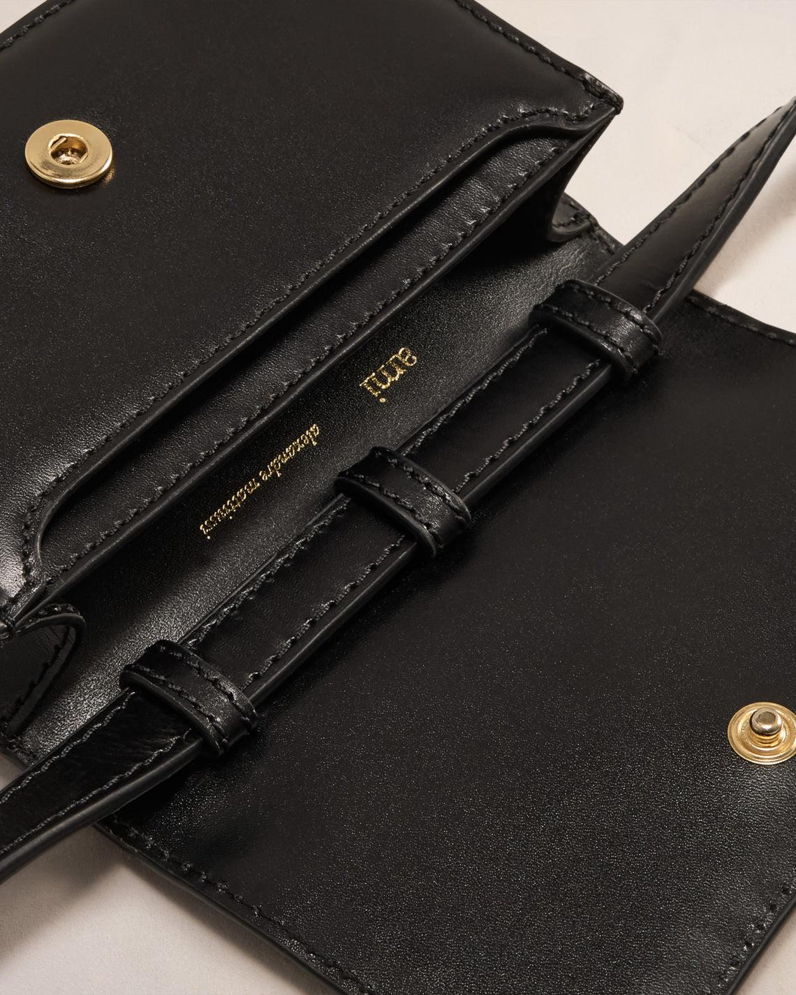 Ami Paris Paris Paris Strap Card Holder in Natural | Lyst UK