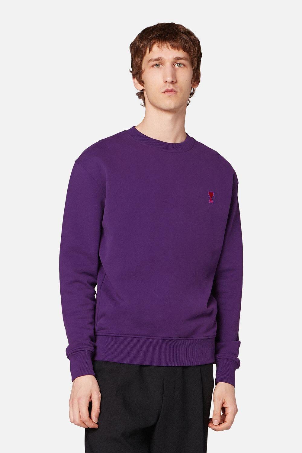 ami purple sweatshirt