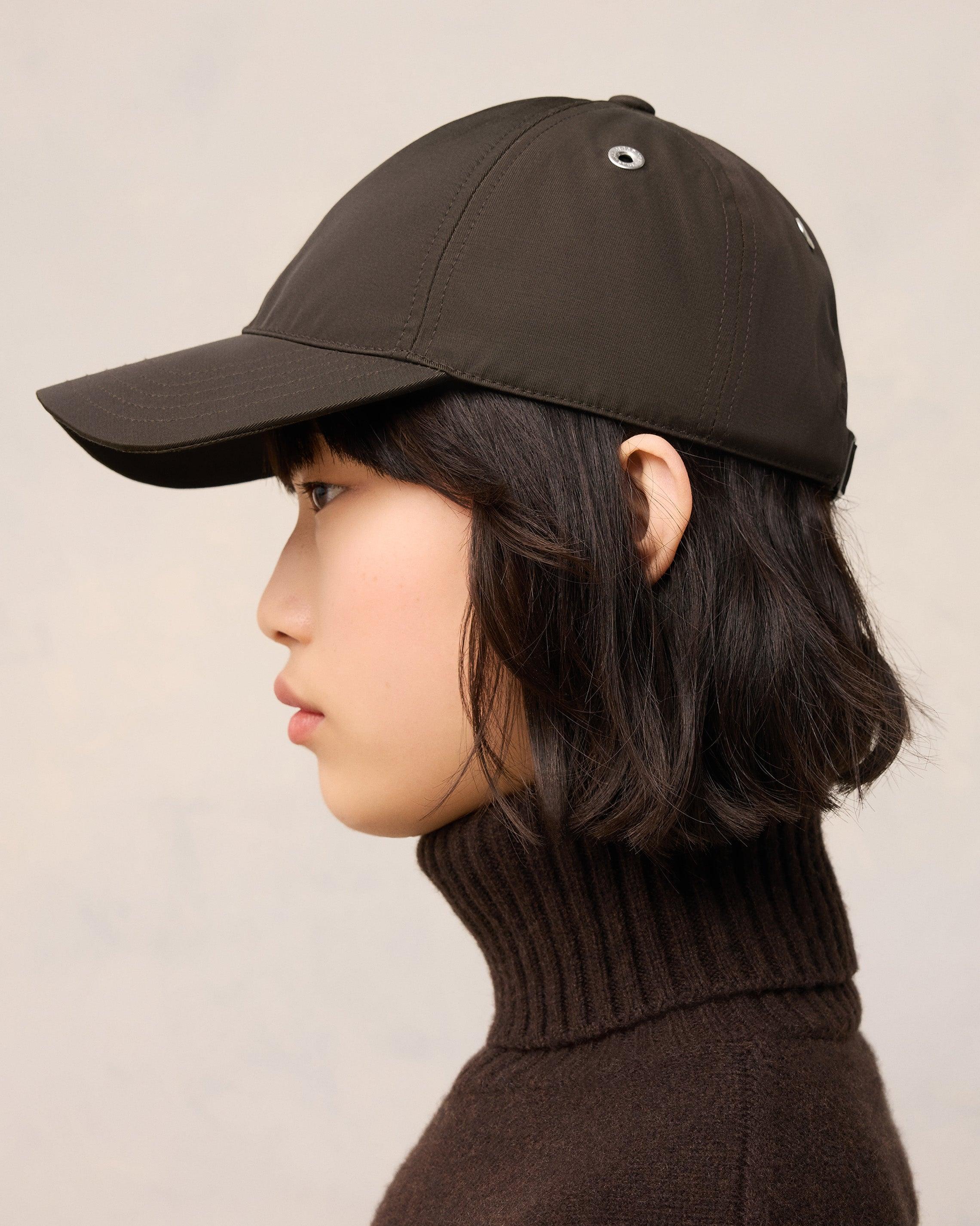 Ami Paris Ami De Coeur Stud Cap in Brown | Lyst