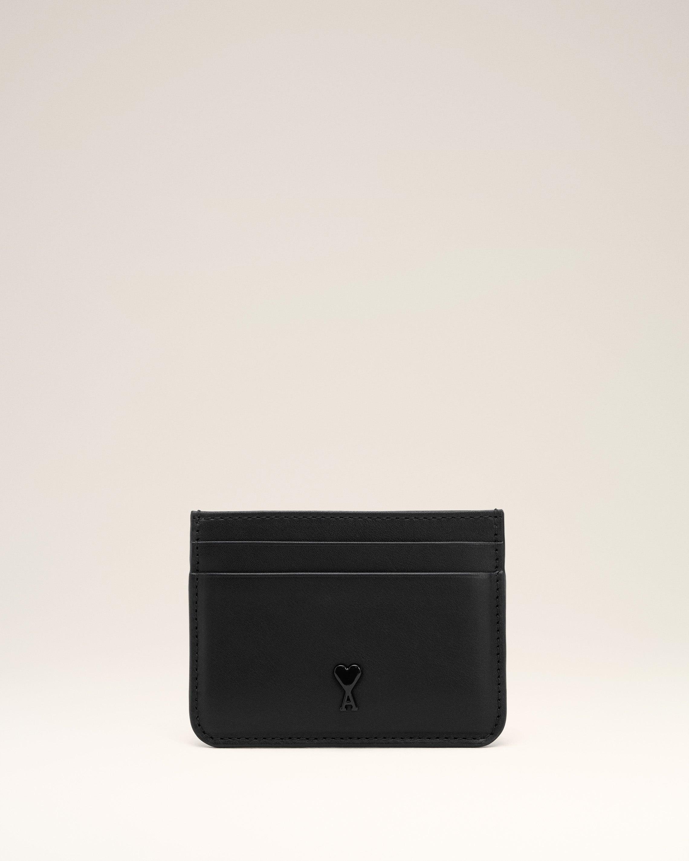 ★AMI PARIS★ 23FW Army Paris Paris Compact Wallet 11X10 USL BLACK OLIVE Paris Paris Compact Wallet | AMI PARIS