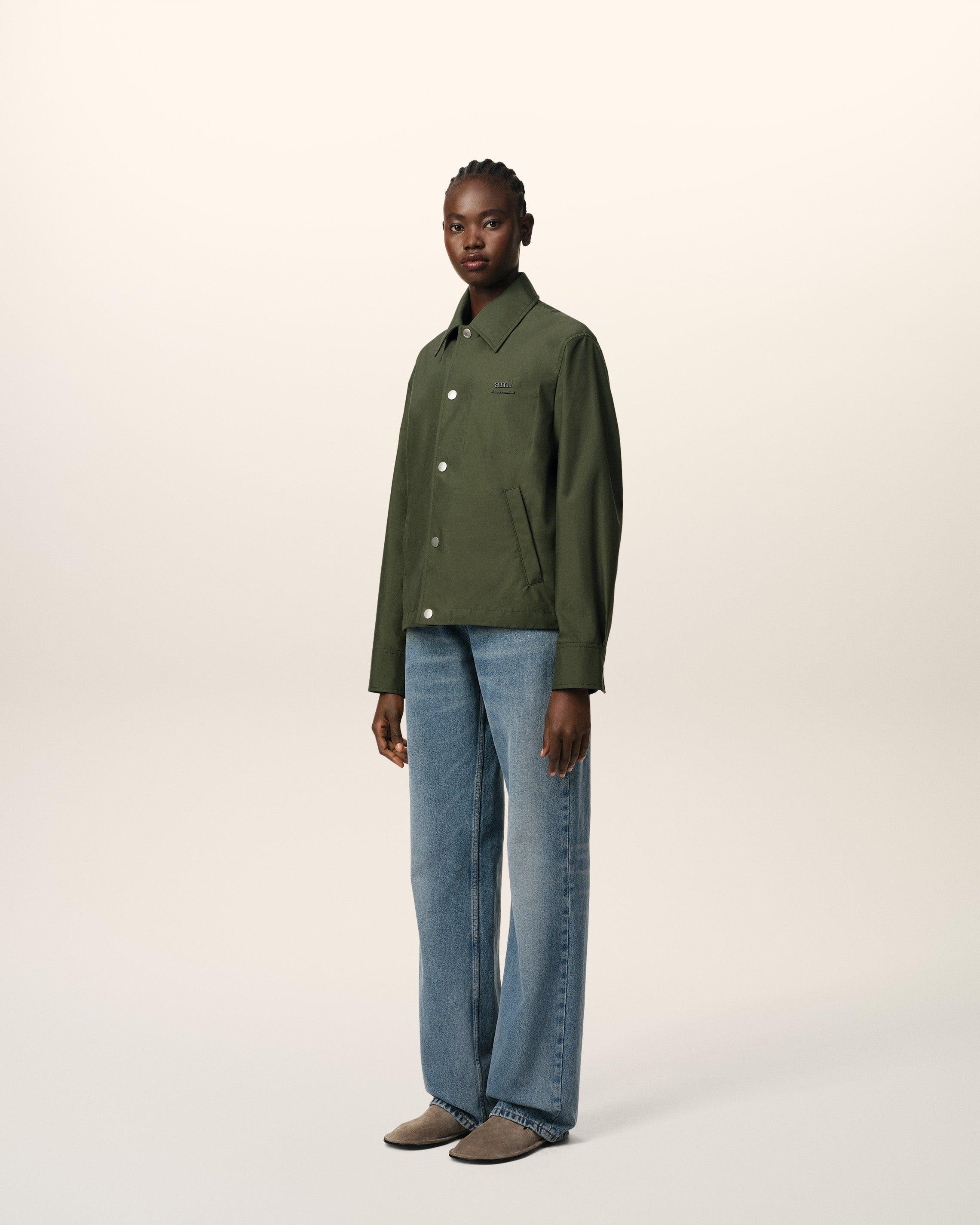 Ami Paris Buttoned Jacket in Green | Lyst UK