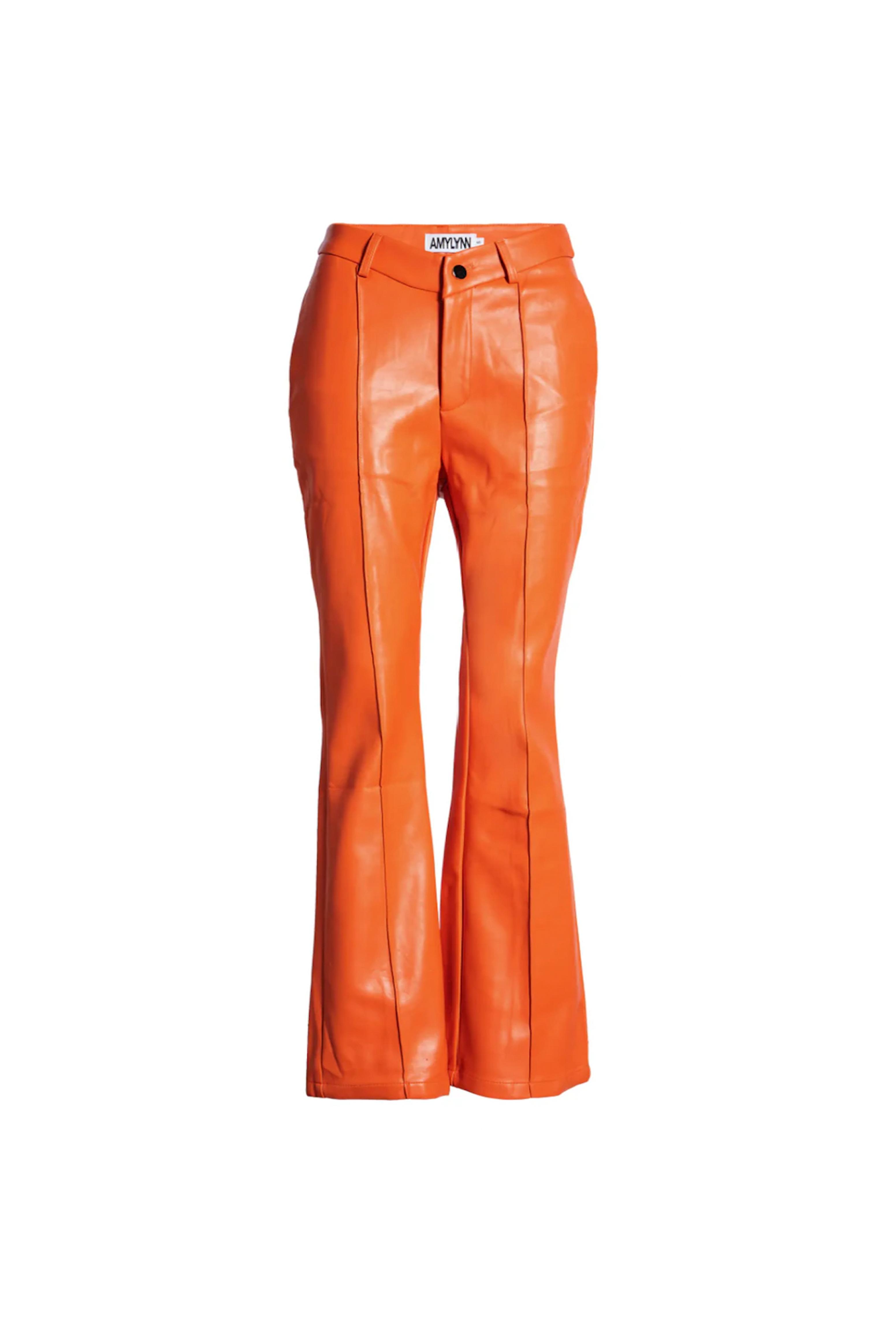 Amy Lynn Synthetic Amber Orange Faux 