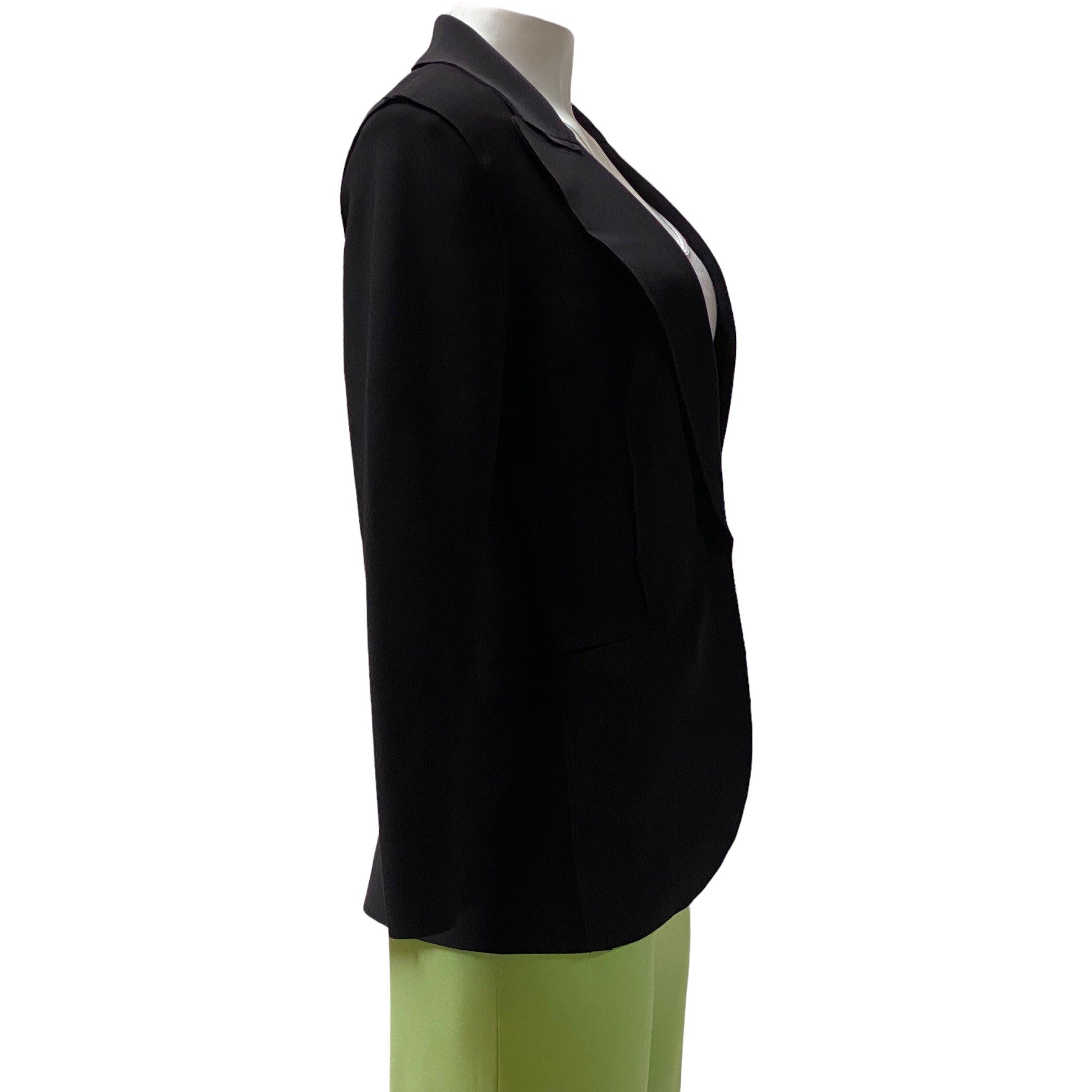 Norma Kamali Single Breasted Jacket in Black | Lyst