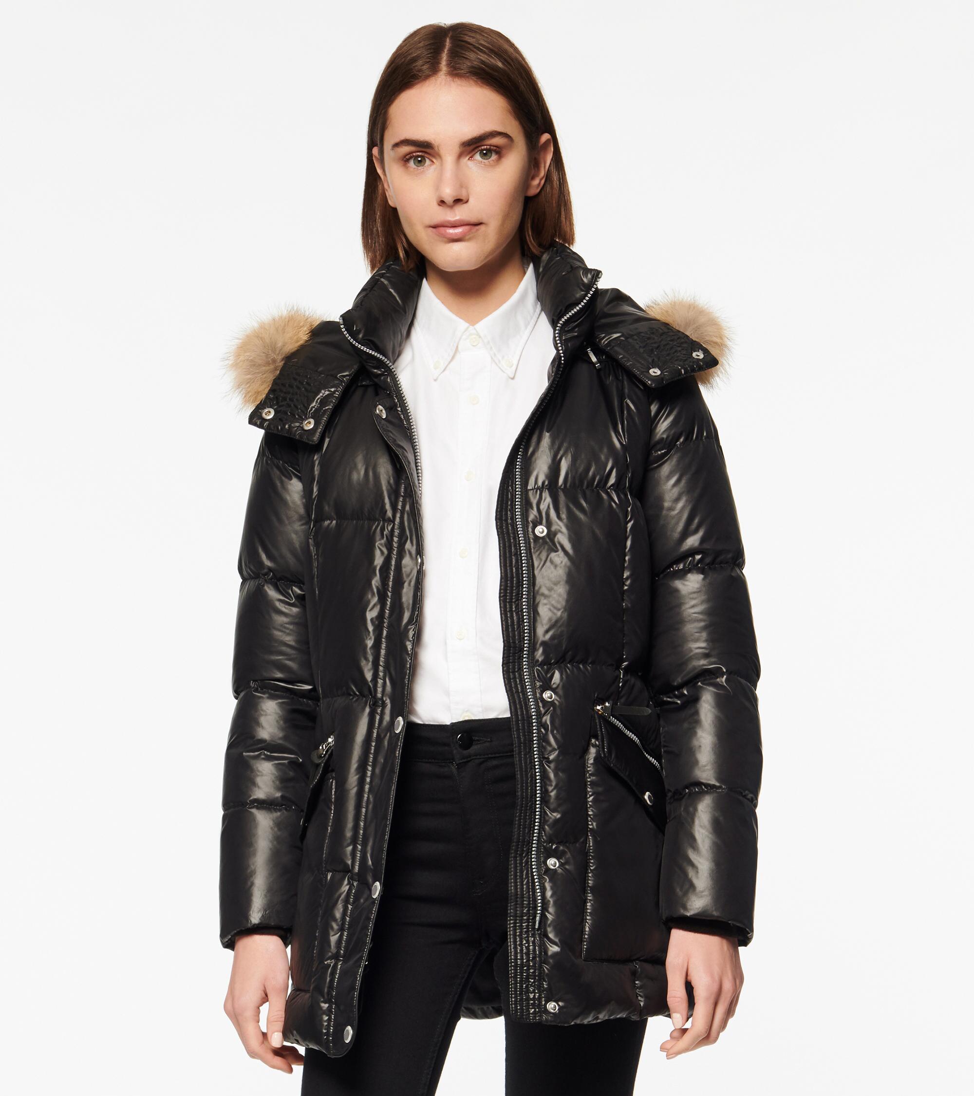 andrew marc black puffer jacket