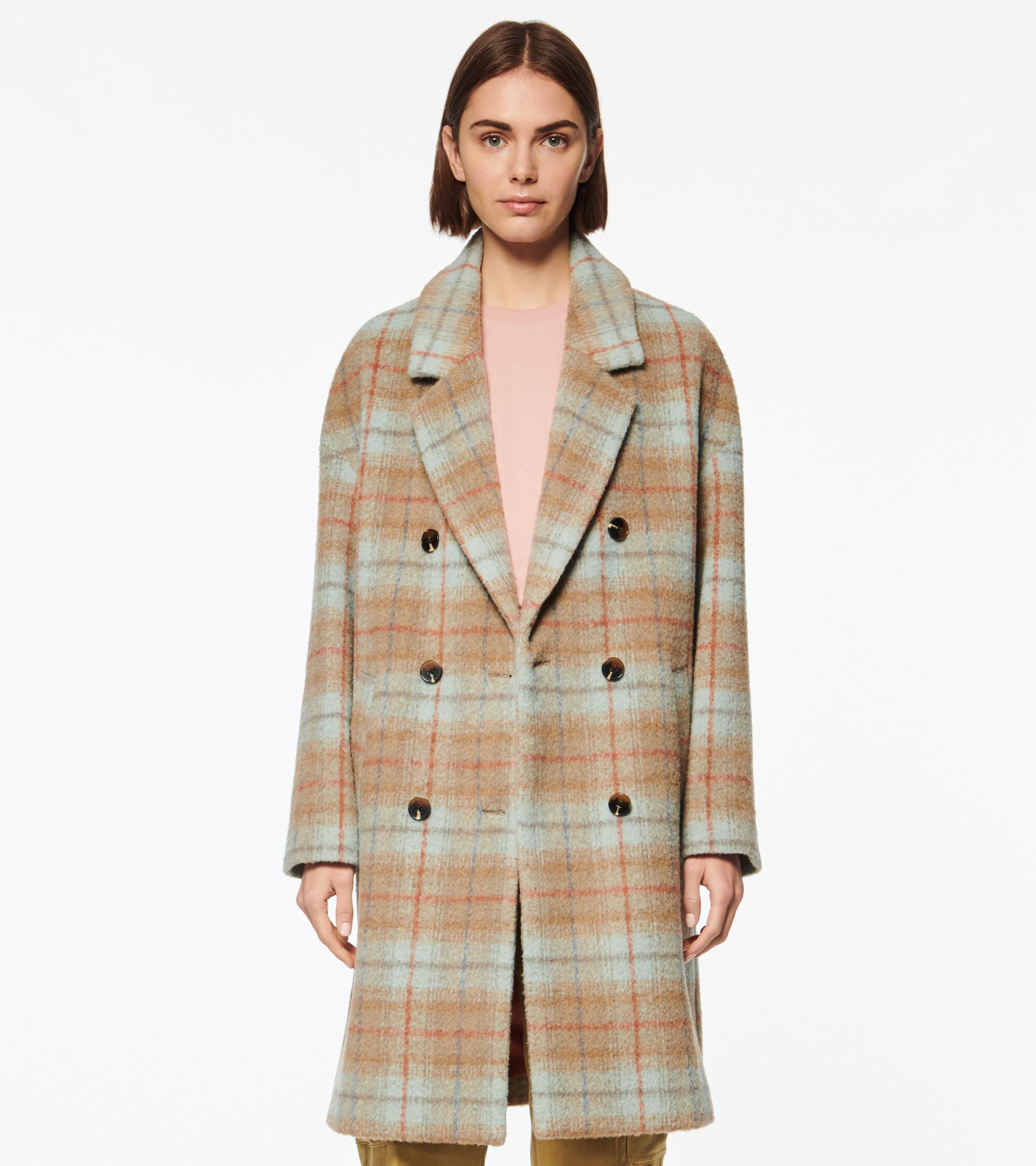 wool plaid coat