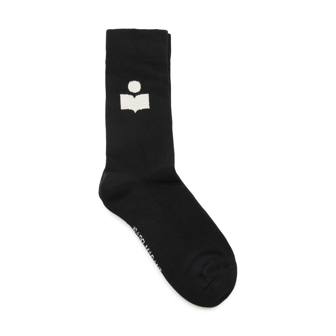 Women's Siloki Logo Cotton Socks In Black