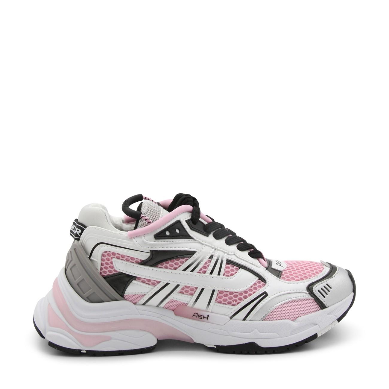 Ash Pink Bubble White And Grey Race Sneakers