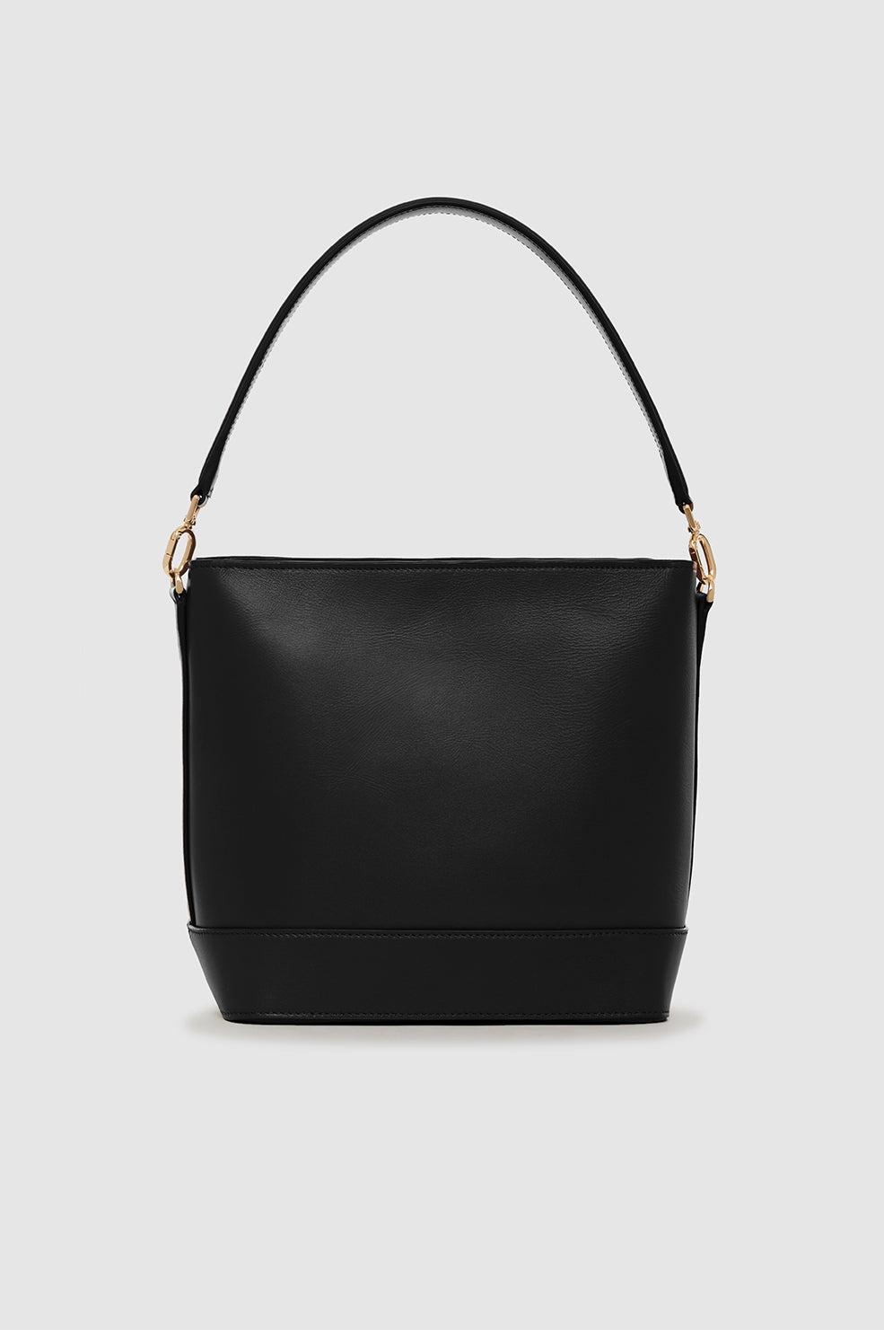 ショルダーバッグ・ポシェット Lili Bucket Bag - ANINE BING - Leather - Black ANINE BING Lili Bag - Black Pebbled