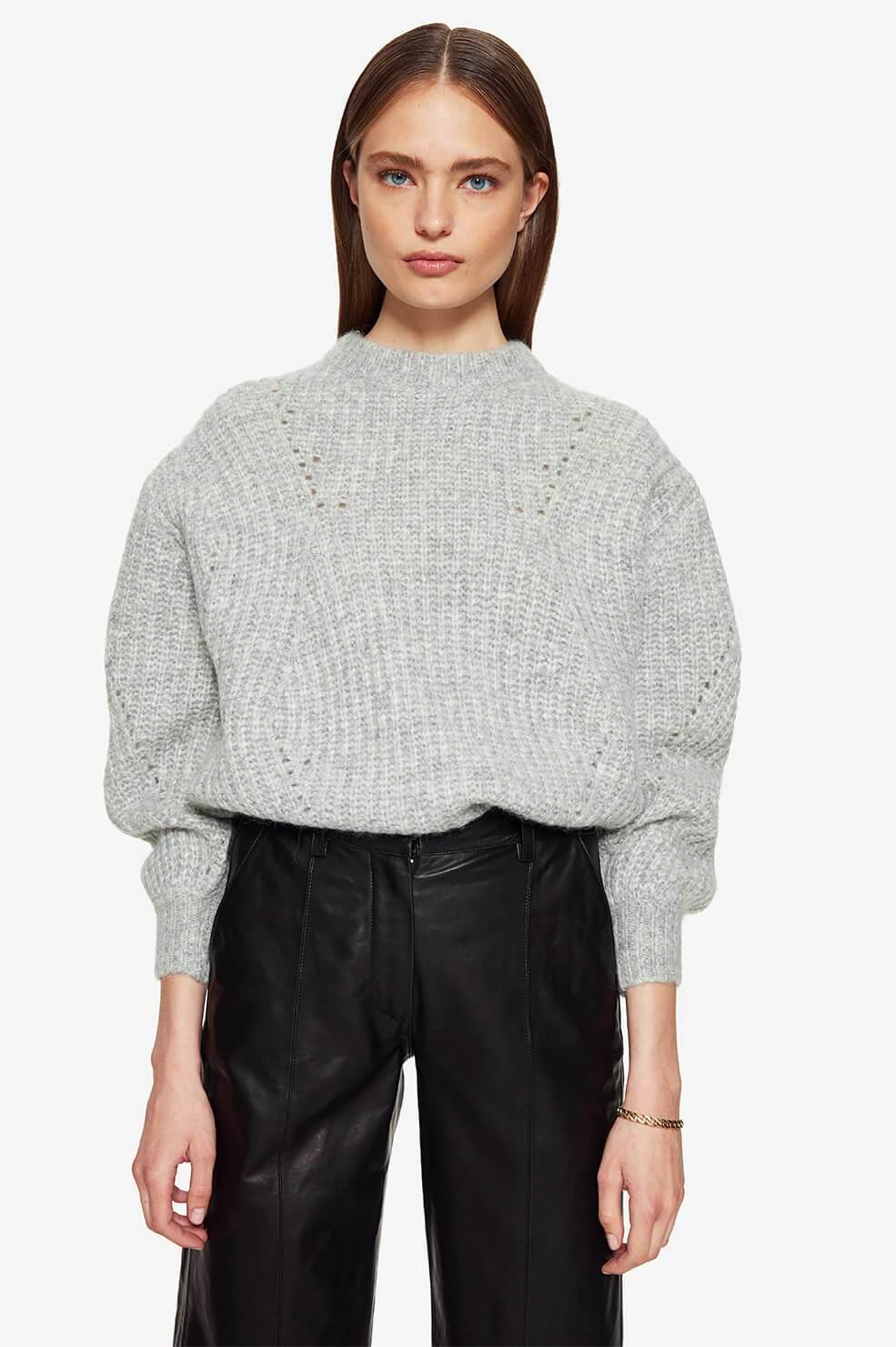 Anine Bing Jolie Sweater in Grey (Gray) Lyst