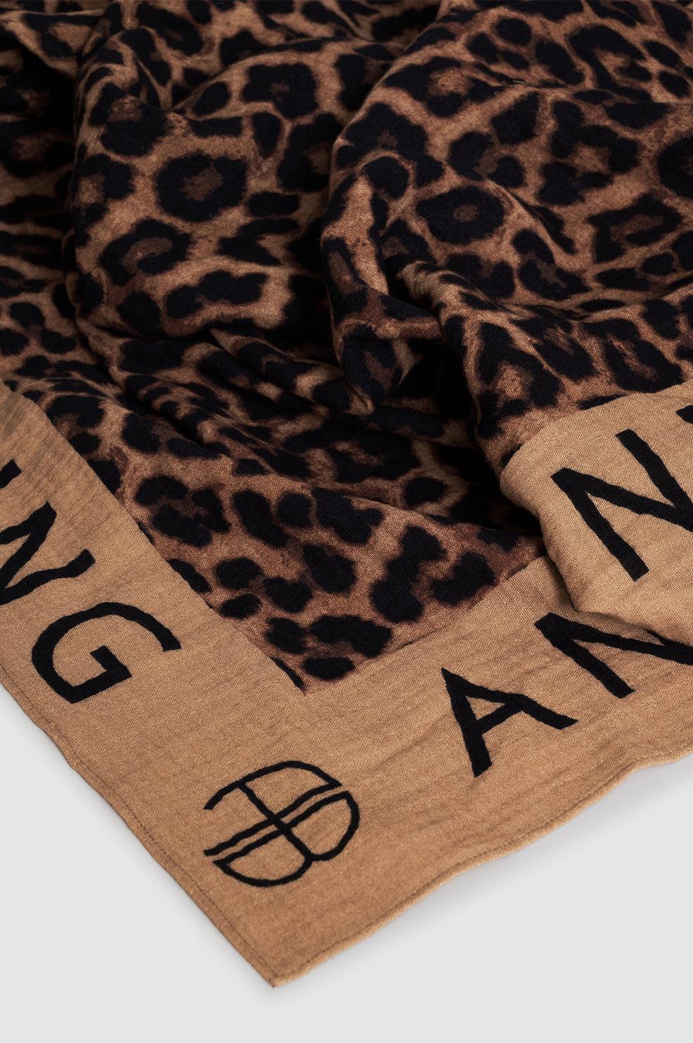 スカーフ York Monogram Scarf - ANINE BING - Silk - Printed Anine Bing York-Print Silk Scarf in Black | Lyst