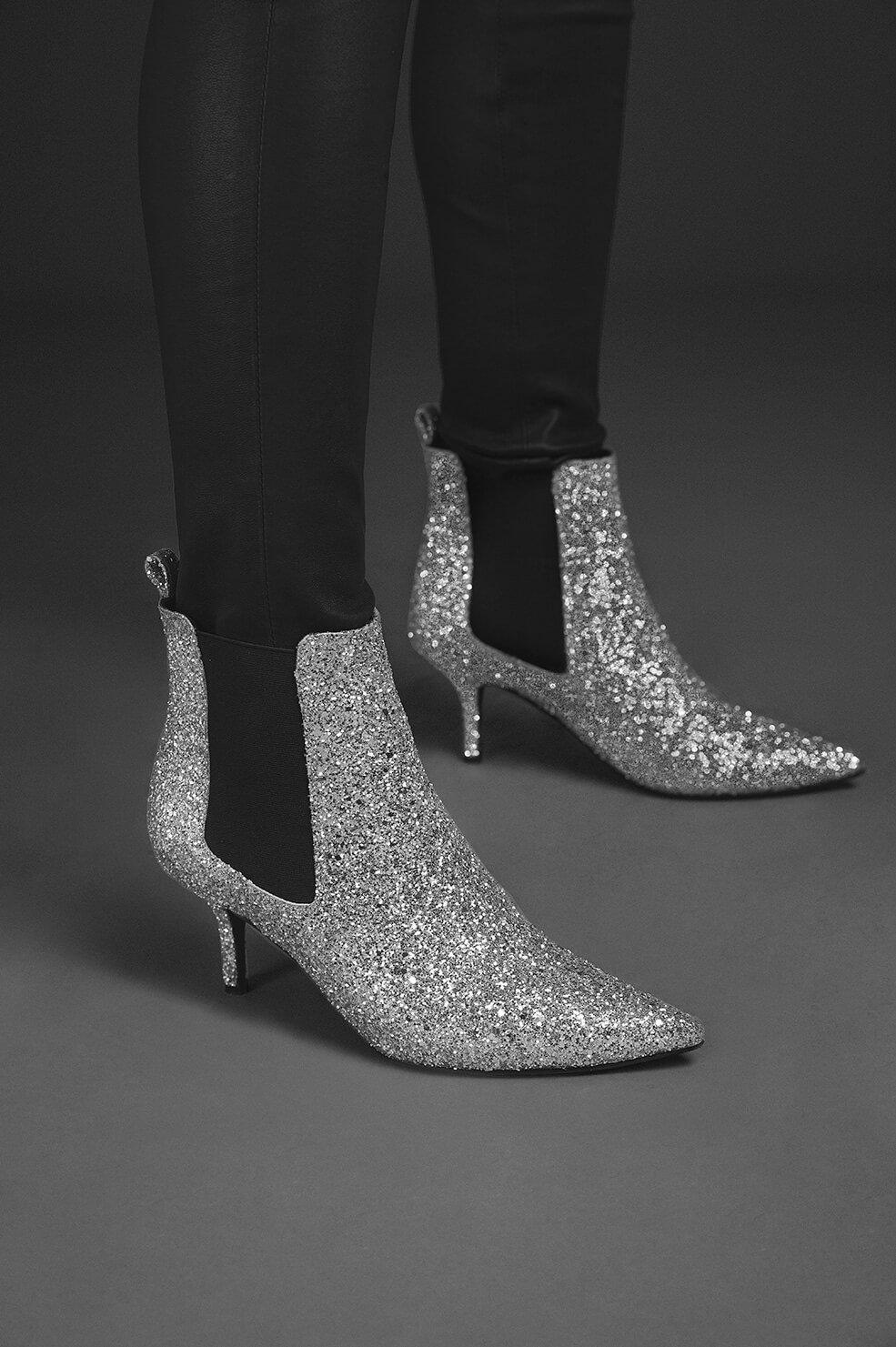 anine bing silver boots