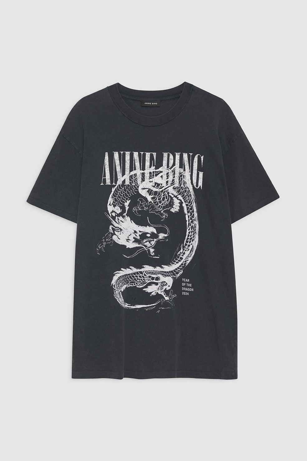 Anine Bing Walker Tee Dragon in Blue | Lyst