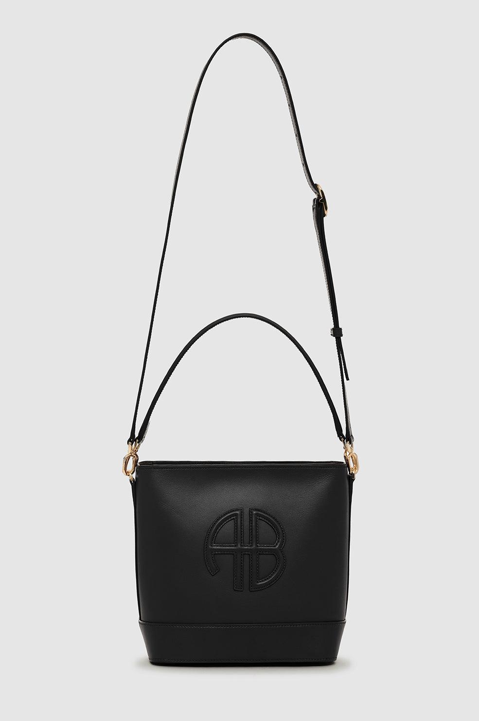 ショルダーバッグ・ポシェット Lili Bucket Bag - ANINE BING - Leather - Black ANINE BING Lili Bag - Black Pebbled