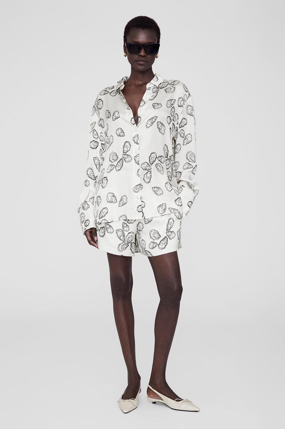 ショートパンツ ANINE BING FW25 KAM SHORT FLEECE (A0510999OFW1 WHITE) ANINE BING Shorts