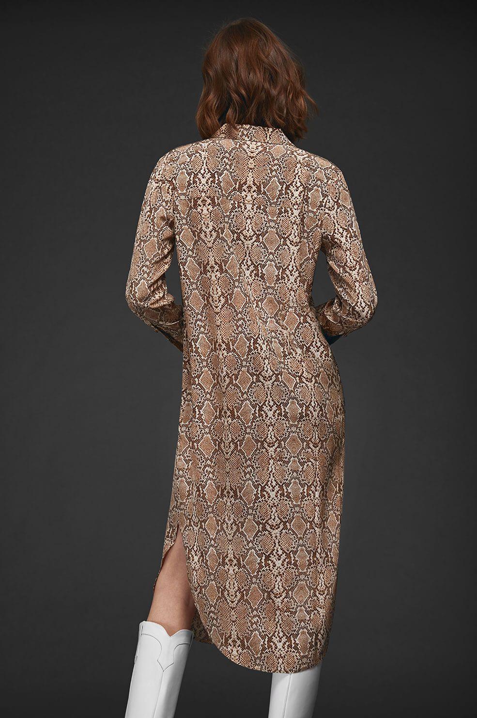 anine bing chelsea silk shirt dress