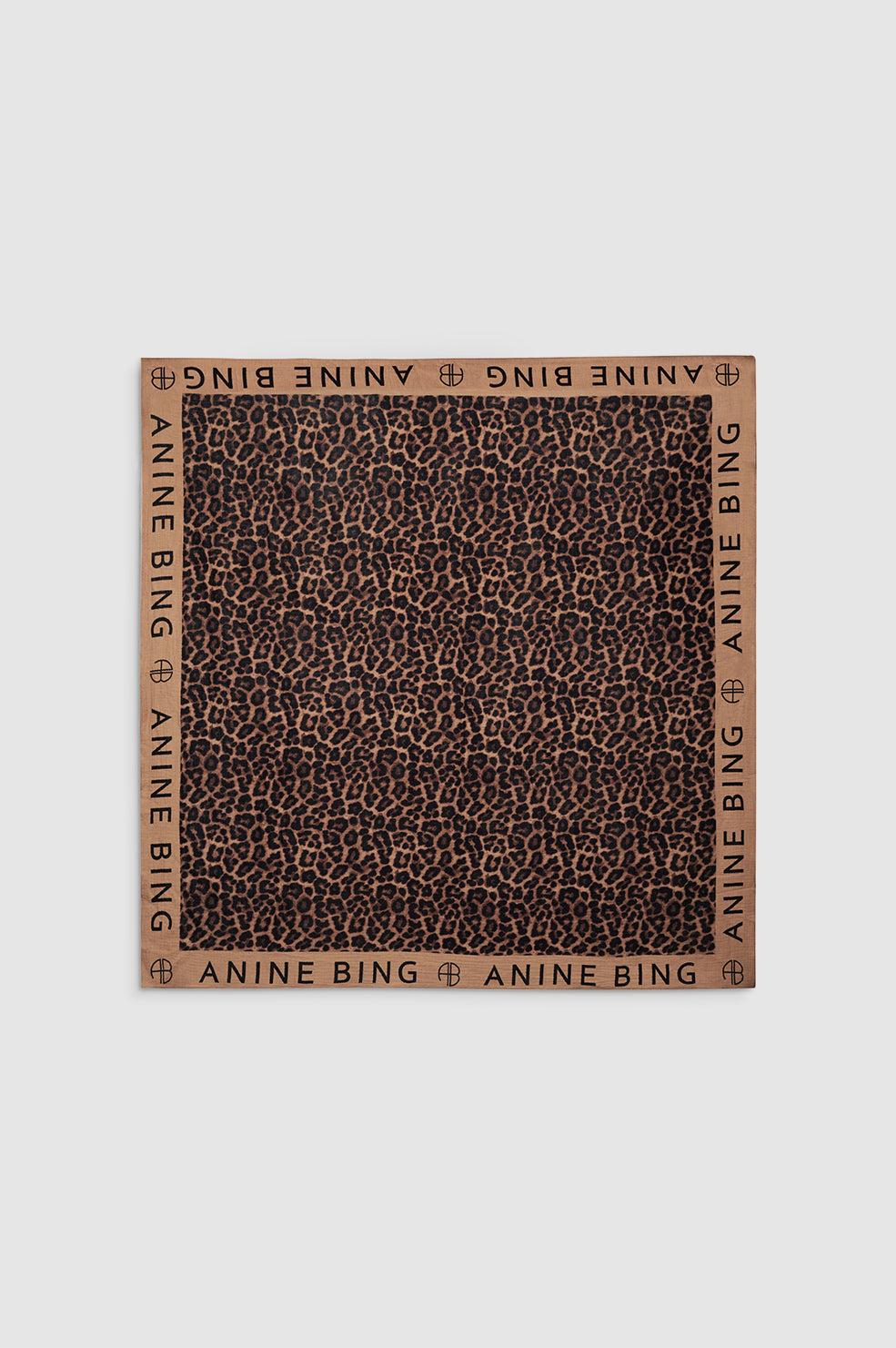 【関税込み】York Monogram Scarf - ANINE BING - Silk - Printe Anine Bing York-Print Silk Scarf in Black | Lyst