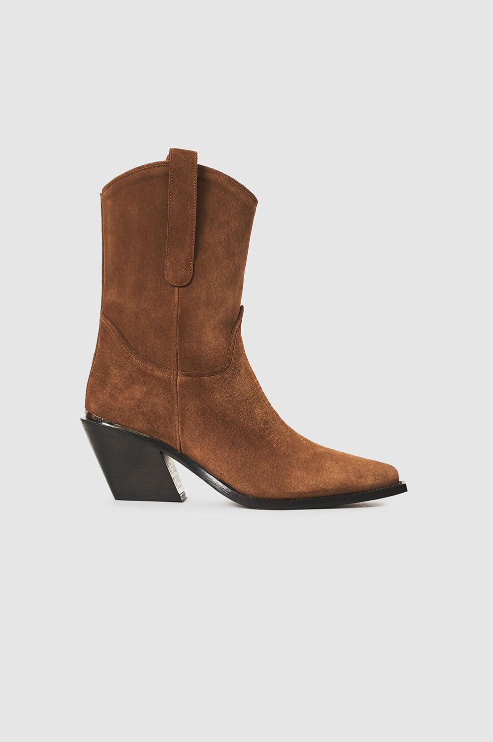 Anine Bing Mid Tania Boots in Brown | Lyst