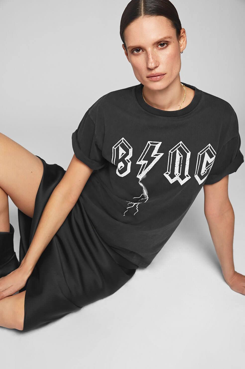 Anine Bing Bing Bolt Cotton T-shirt in Black - Lyst