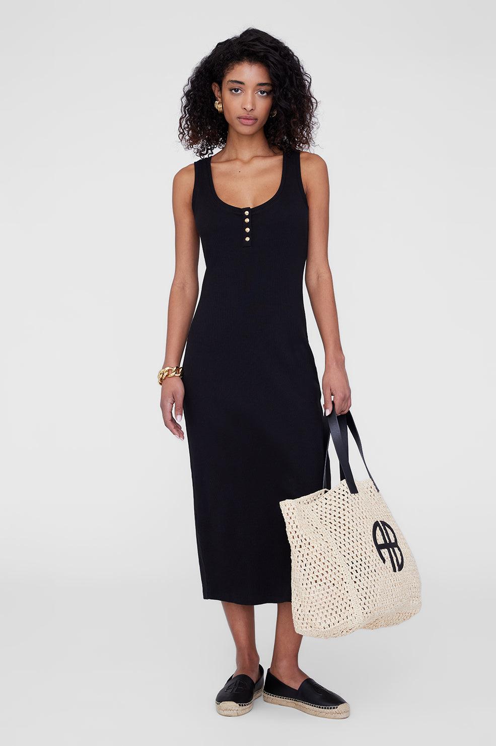 ワンピースその他 ANINE BING Black Lilith dress in silk blend ANINE BING Lilith Dress - Black