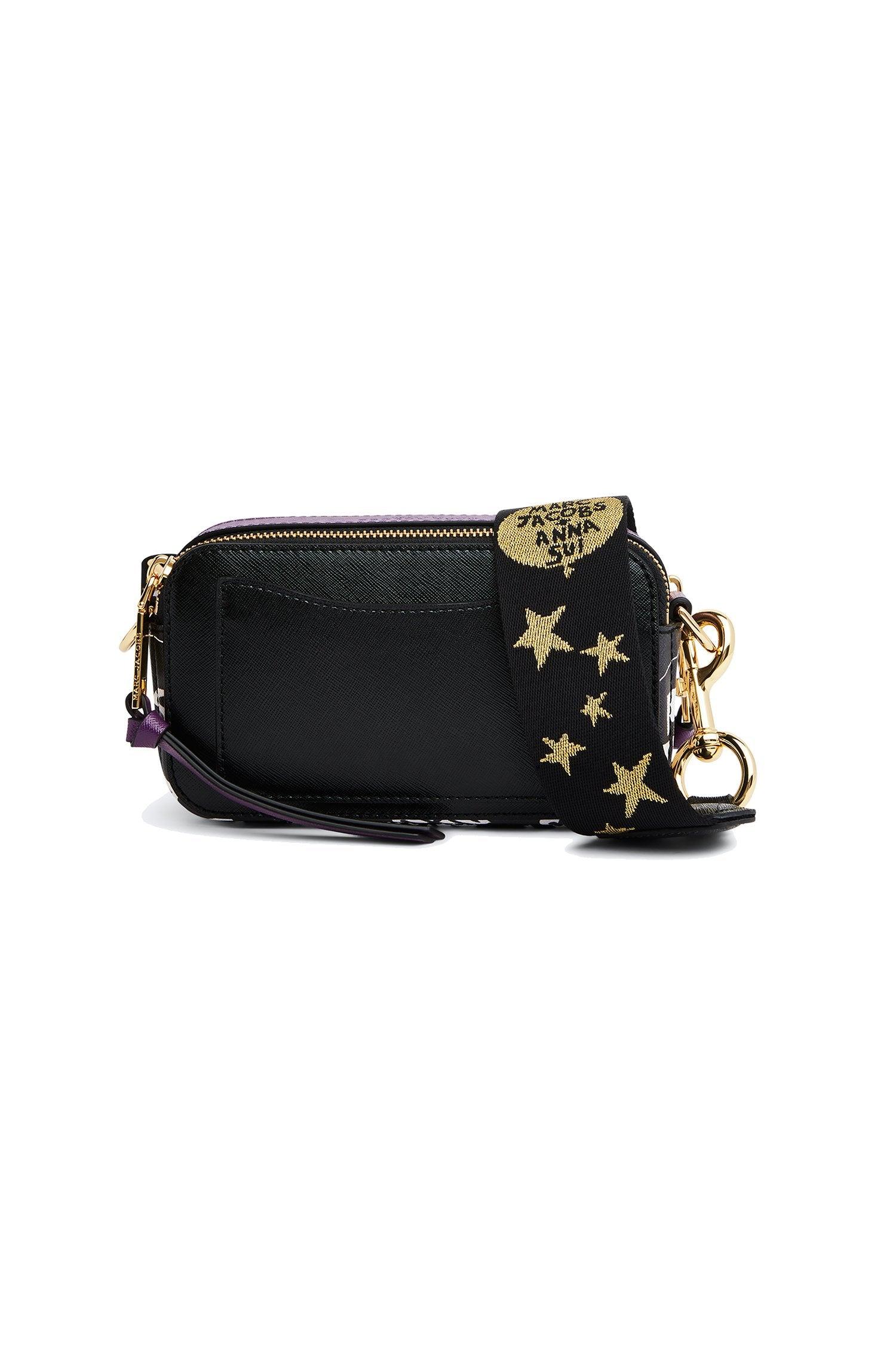 Marc Jacobs Marc & Anna Printed Snapshot Bag in Black | Lyst