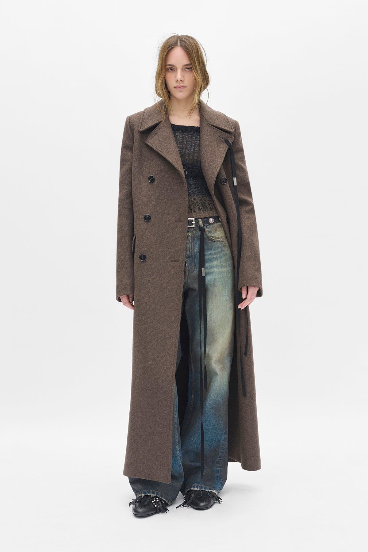 anndemeulemeester ニットベスト イヴサンローラン ウール Vネック ニットベスト 2 パープル YVES