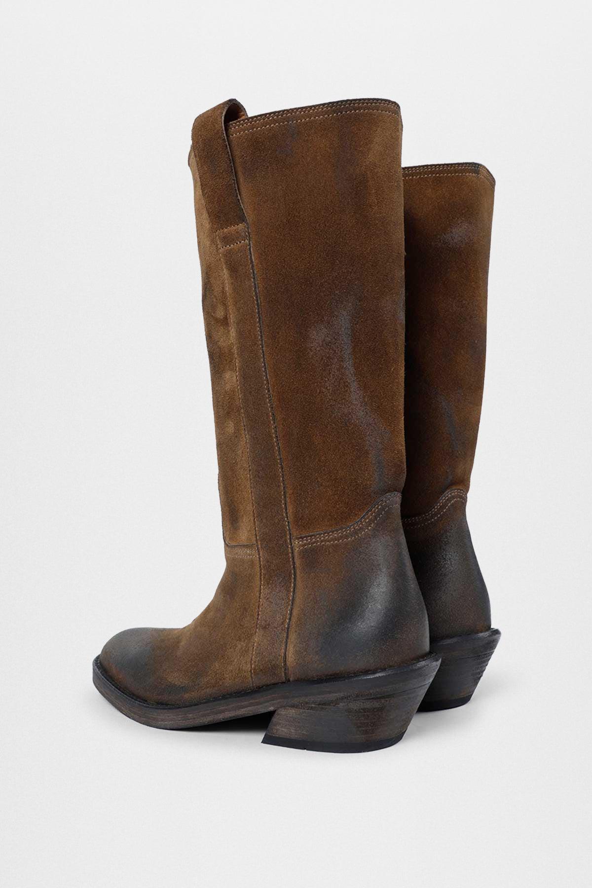 Ann Demeulemeester Laxit Pull On Boots in Brown | Lyst UK