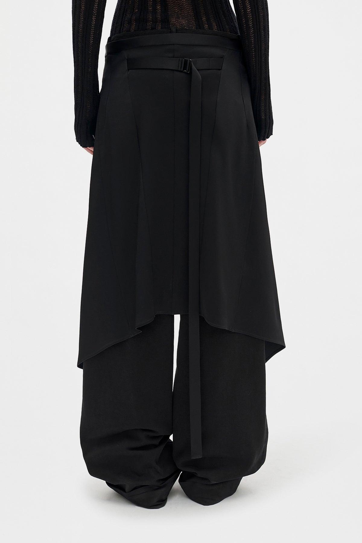 Ann Demeulemeester Debora Cargo Apron Skirt in Black | Lyst