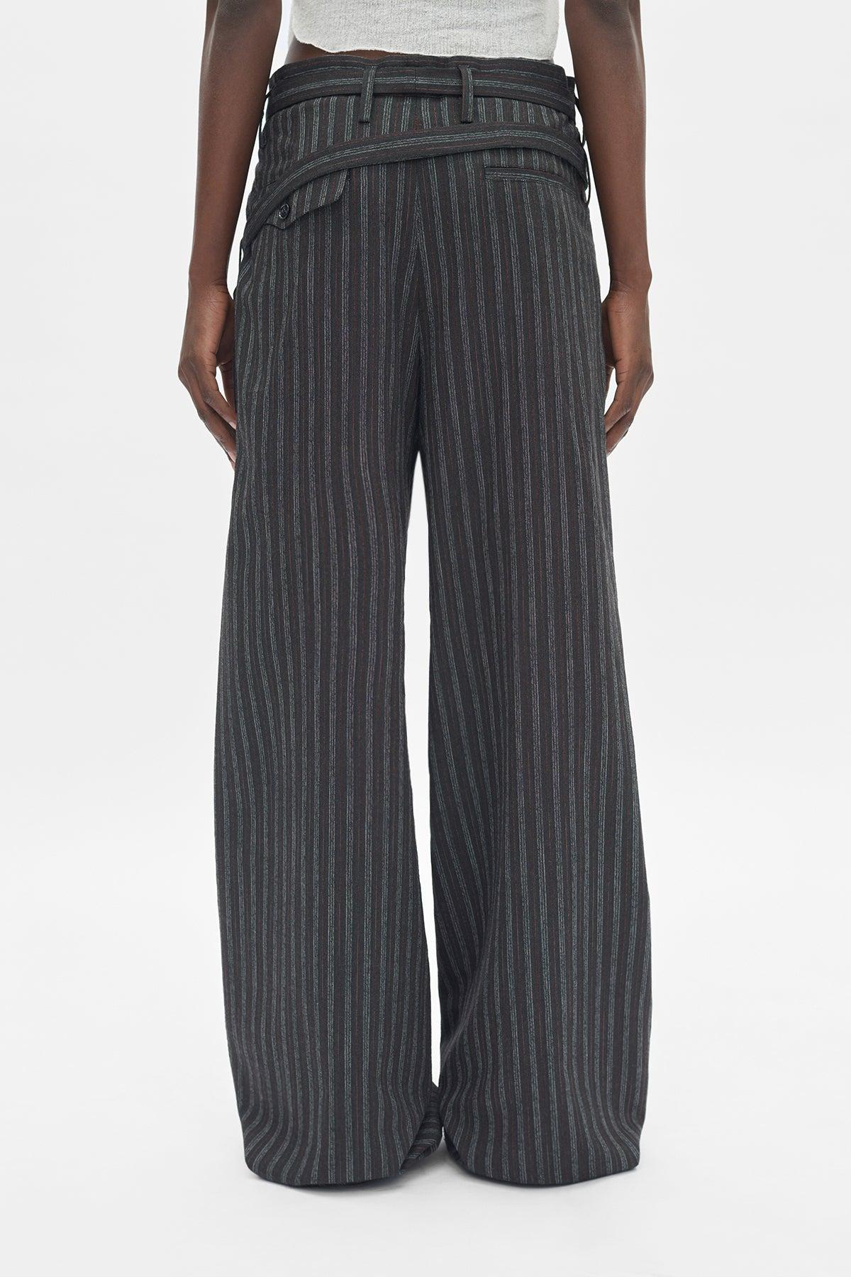 Ann Demeulemeester Jilleke High Comfort Double Belted Trousers in 