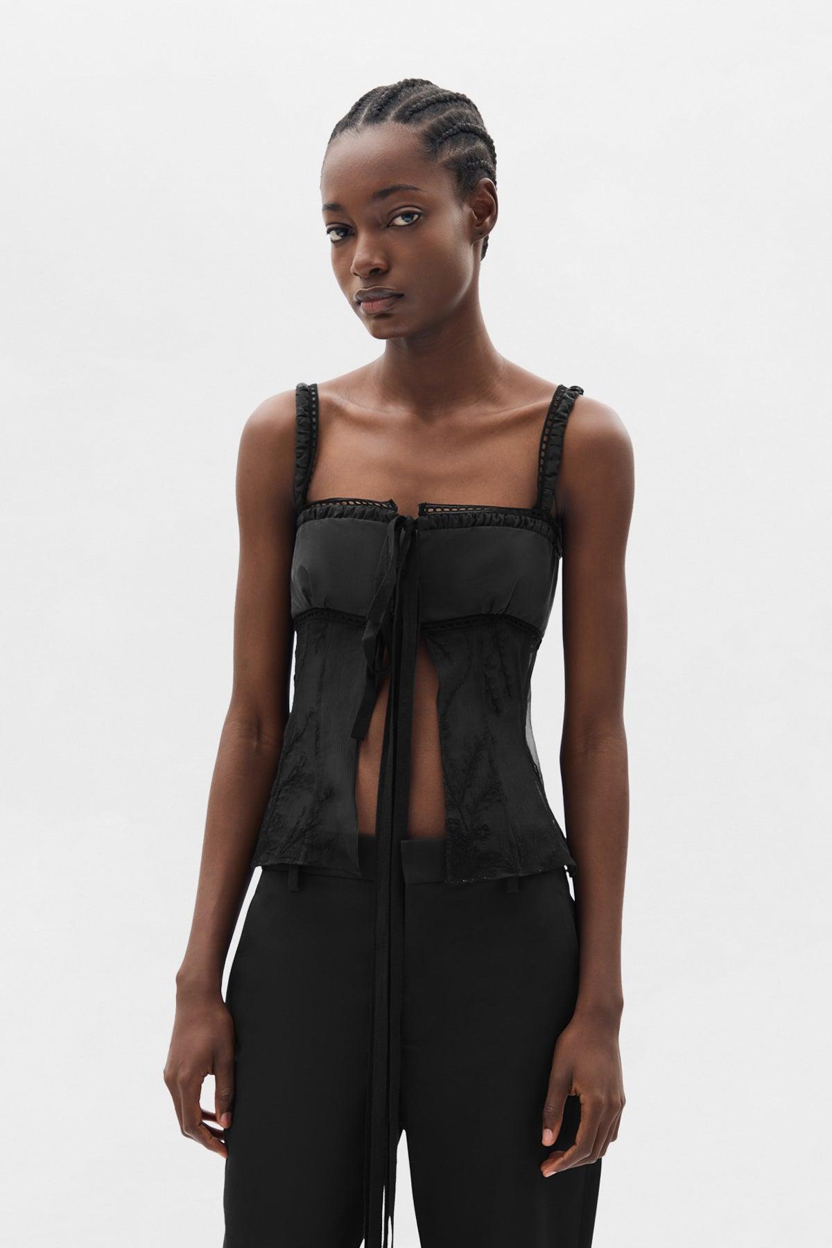 ANN DEMEULEMEESTER ノースリーブブラウス | ZAHNARZTPRAXIS-JEVER.DE