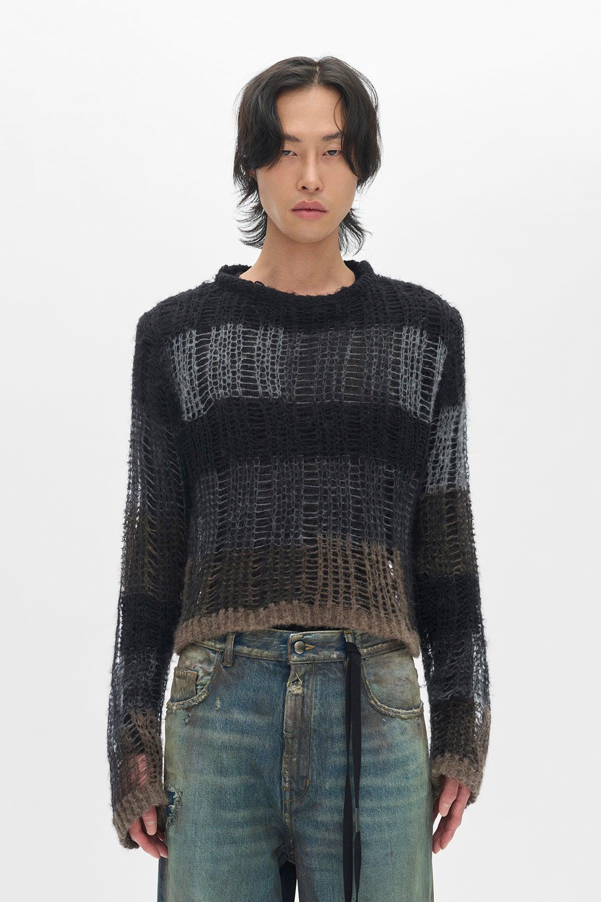 ANN DEMEULEMEESTER ダイヤ柄ニット 【公式通販】