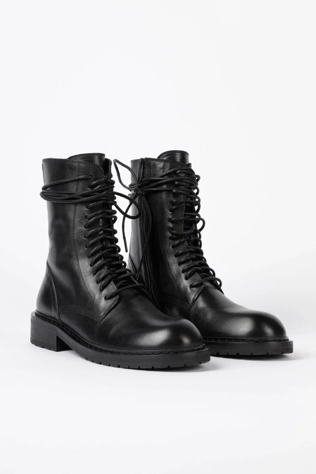 40 馬革 ANN DEMEULEMEESTER コンバットブーツ ホースレザー 40 馬革 ANN DEMEULEMEESTER コンバットブーツ ホースレザー 40