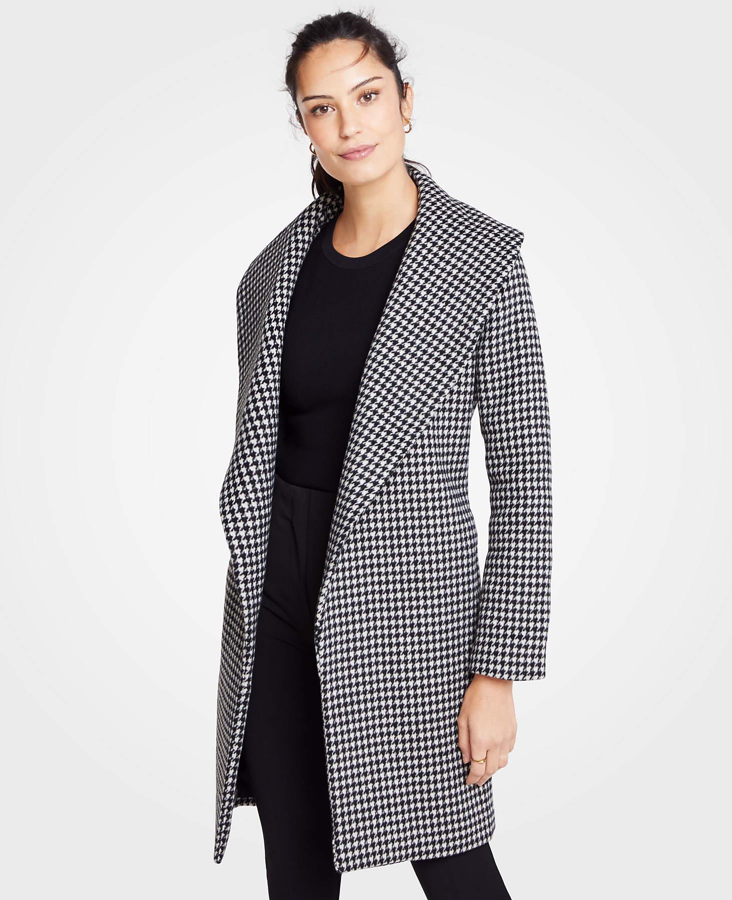 ann taylor houndstooth jacket