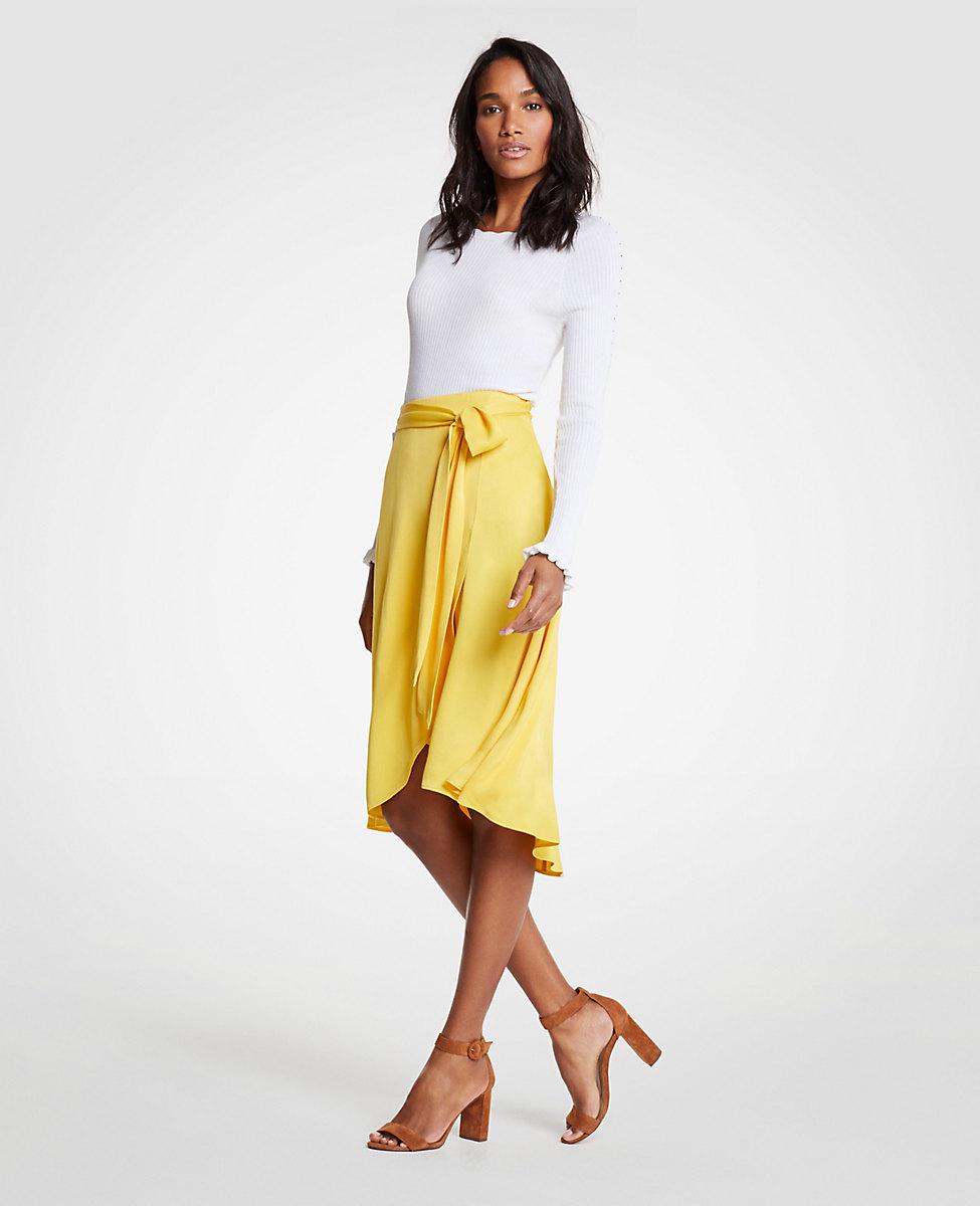 tie waist wrap skirt