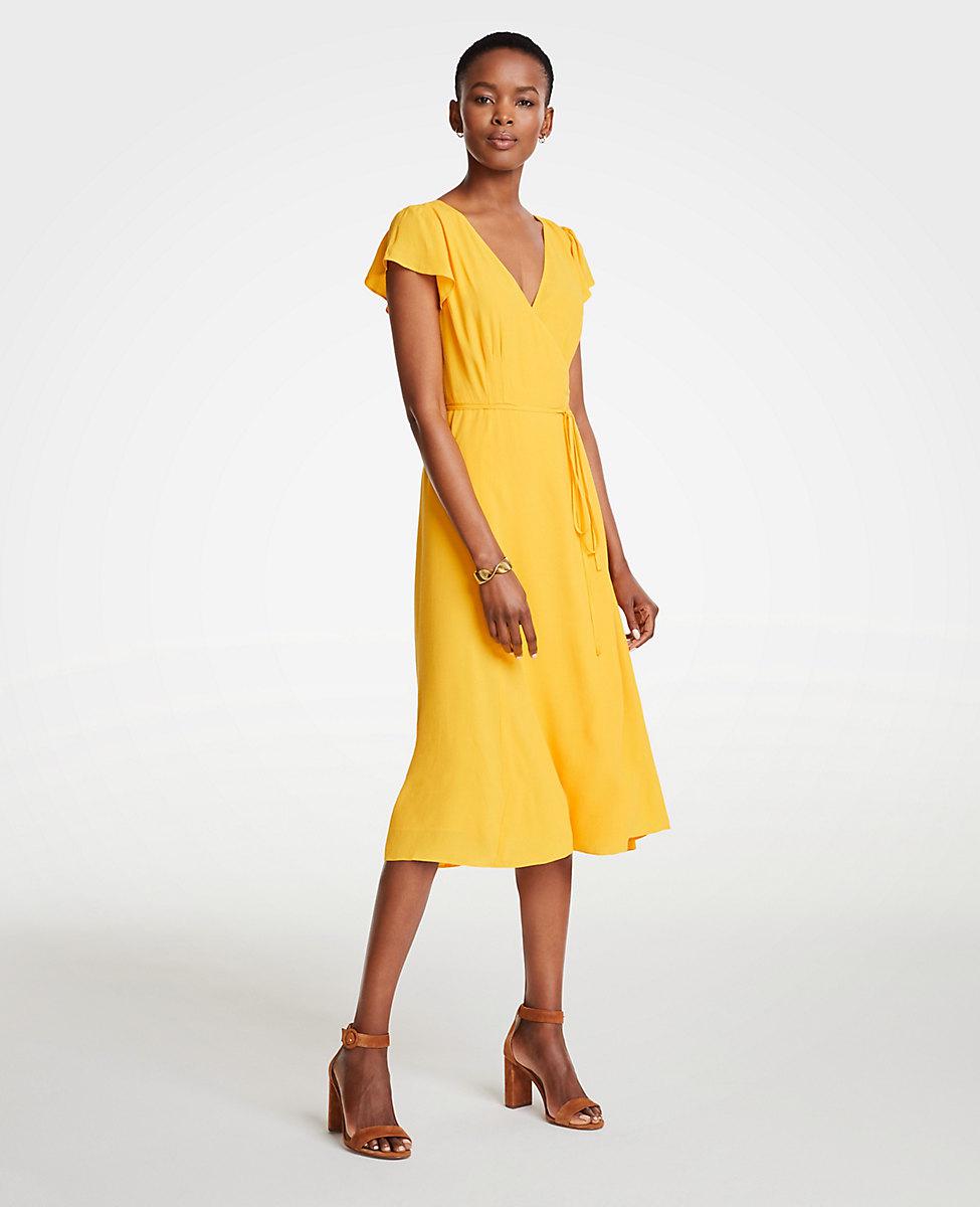 ann taylor yellow dress