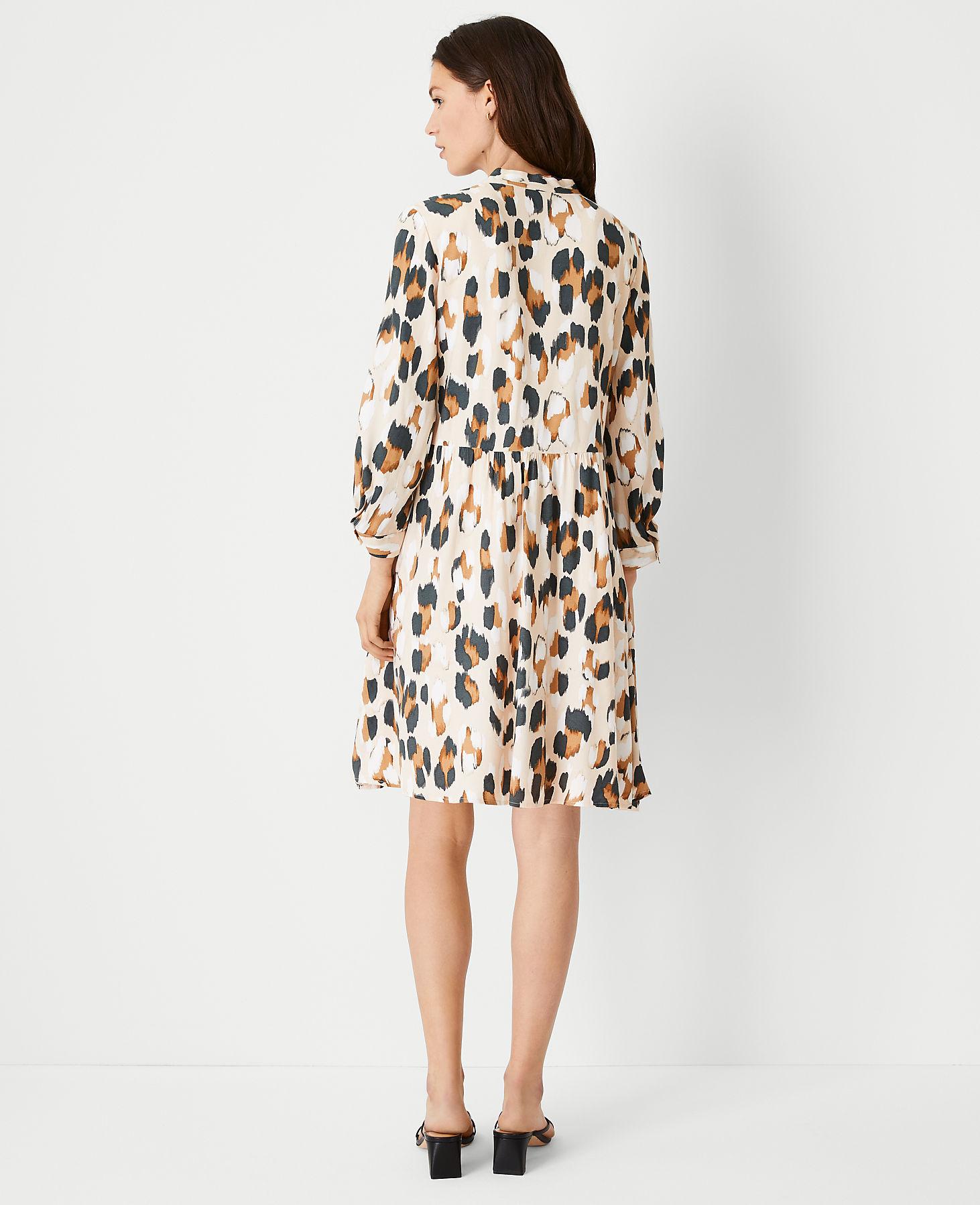 ann taylor cheetah print dress