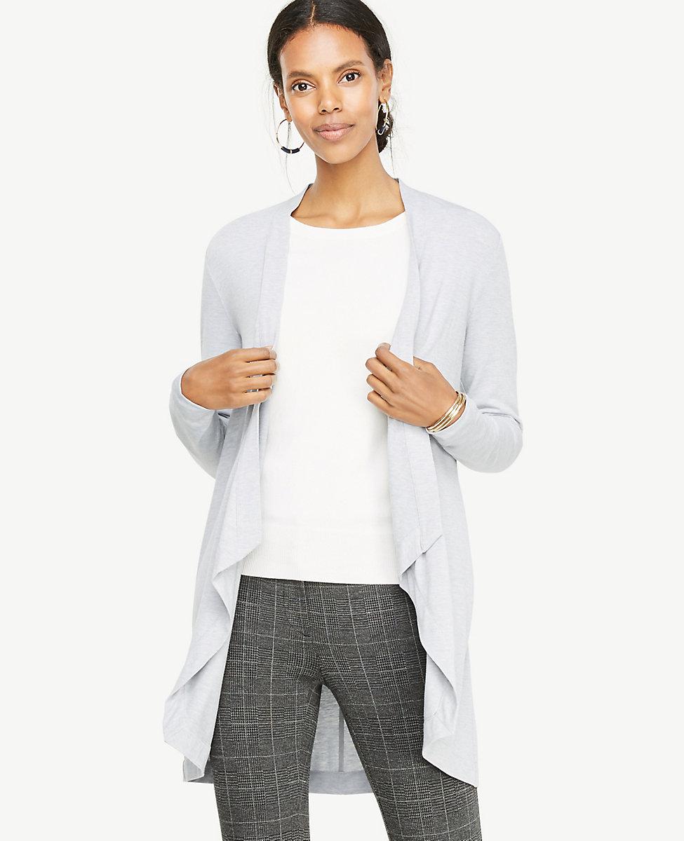 ann taylor white cardigan