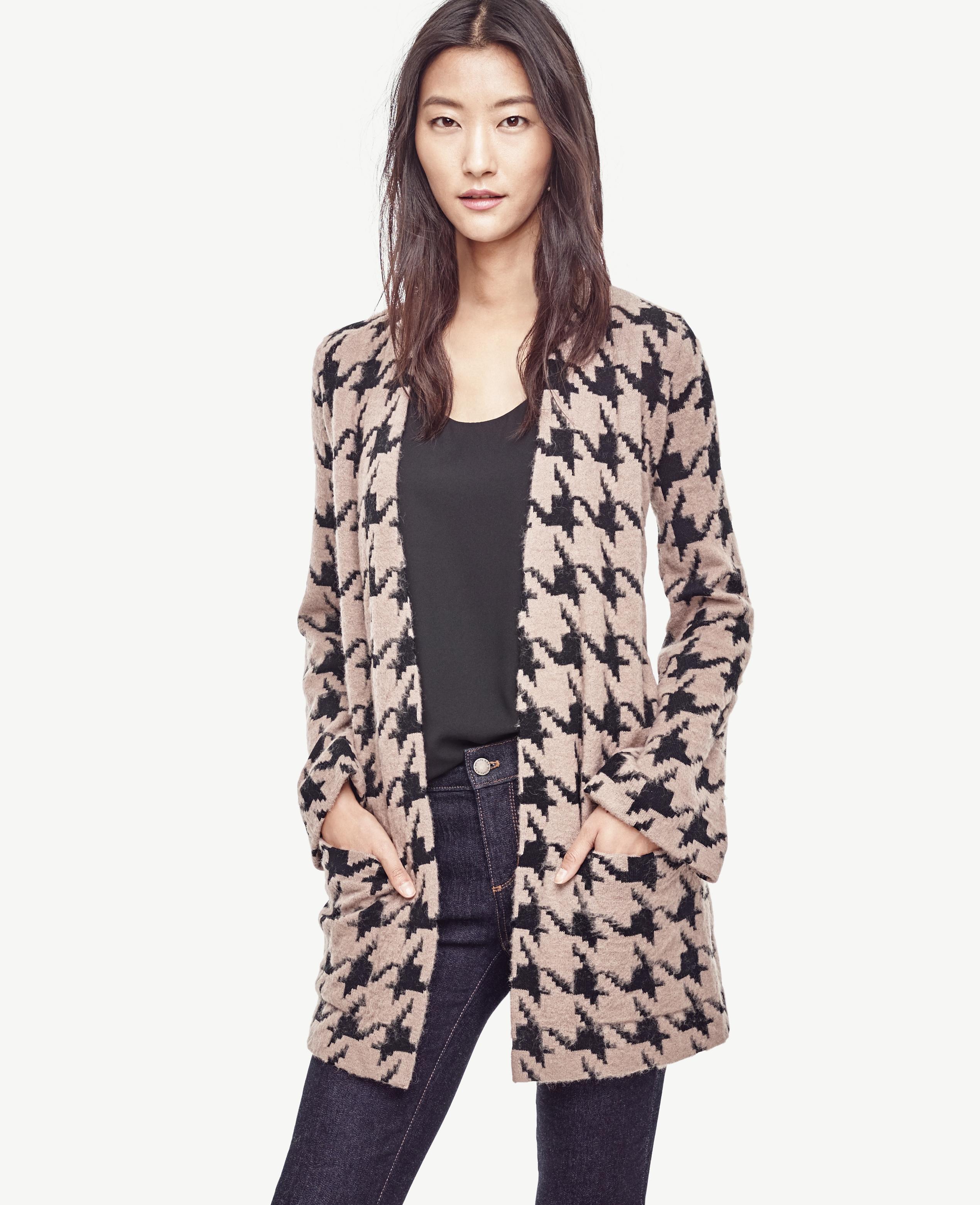 ann taylor black cardigan