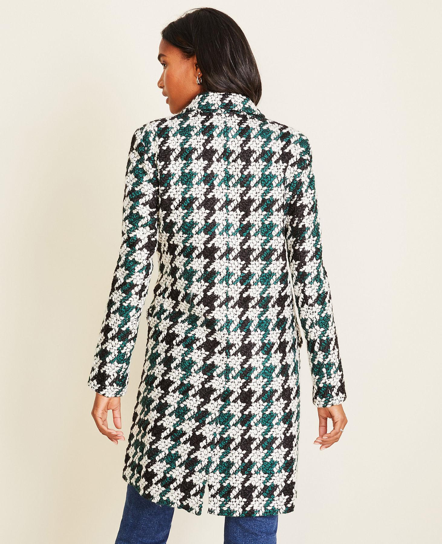 ann taylor houndstooth jacket