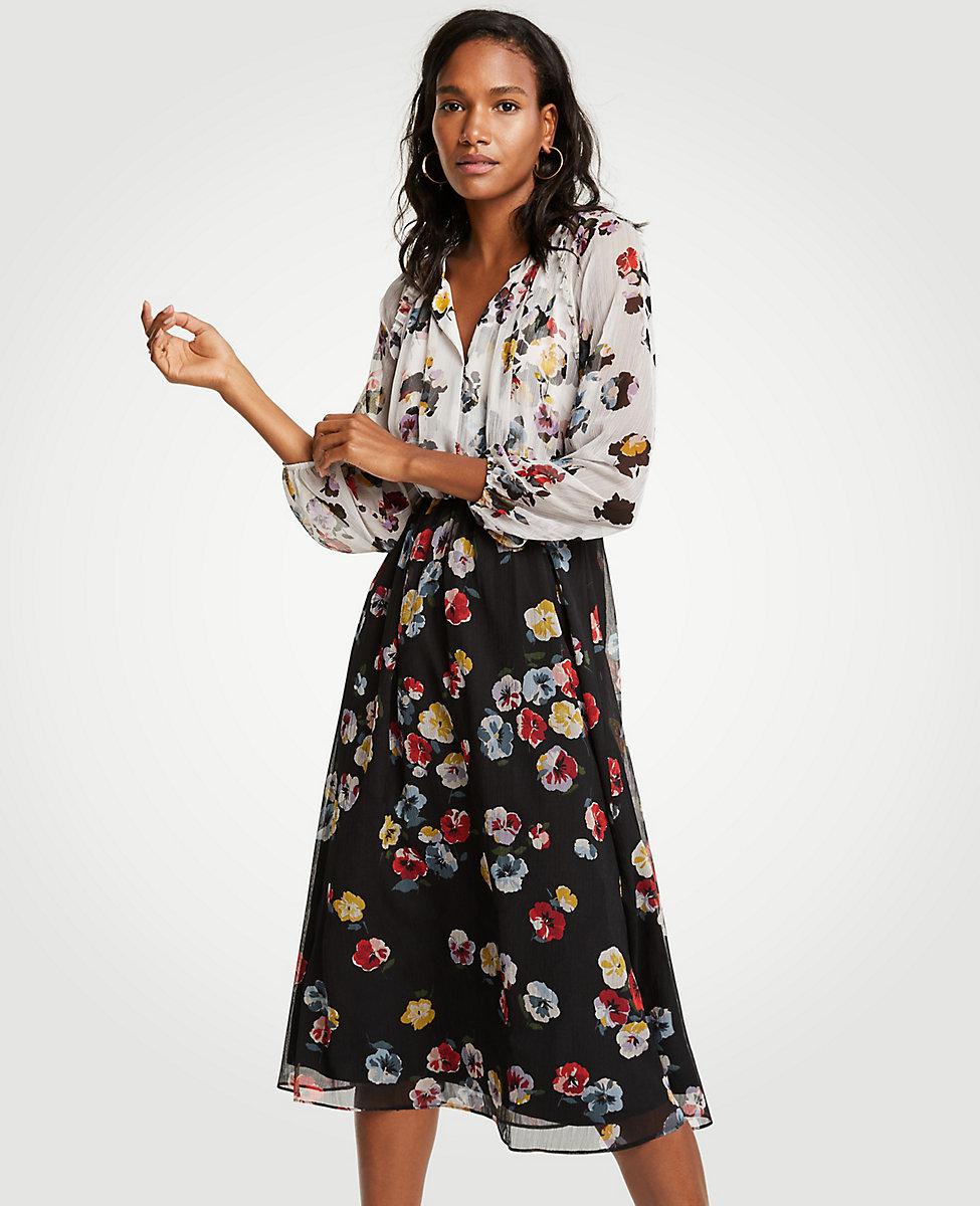 taylor floral midi dress