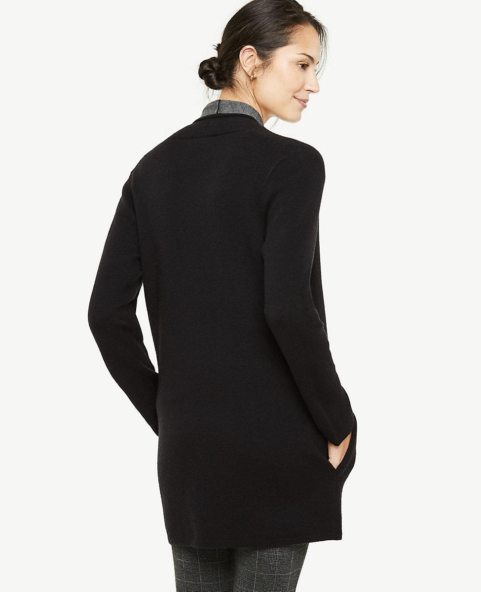 shawl collar coatigan